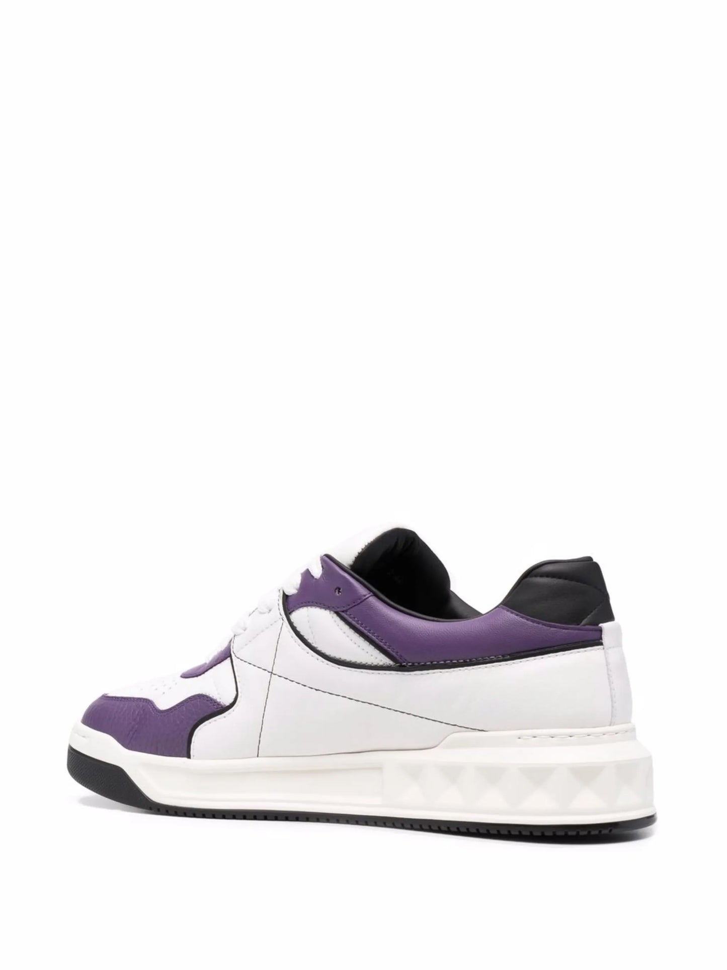 logo print perforated trainers