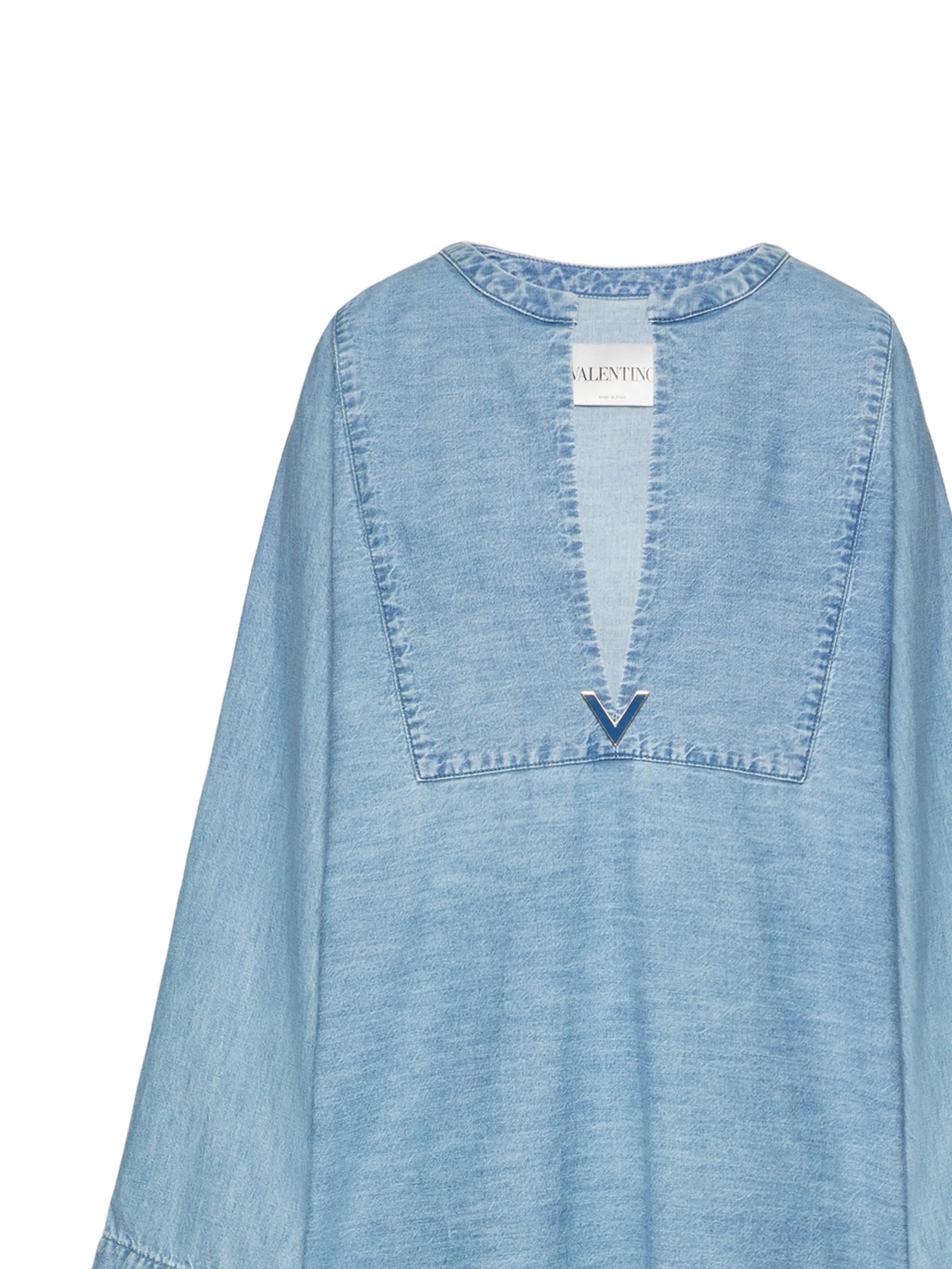 denim tunic-style dress