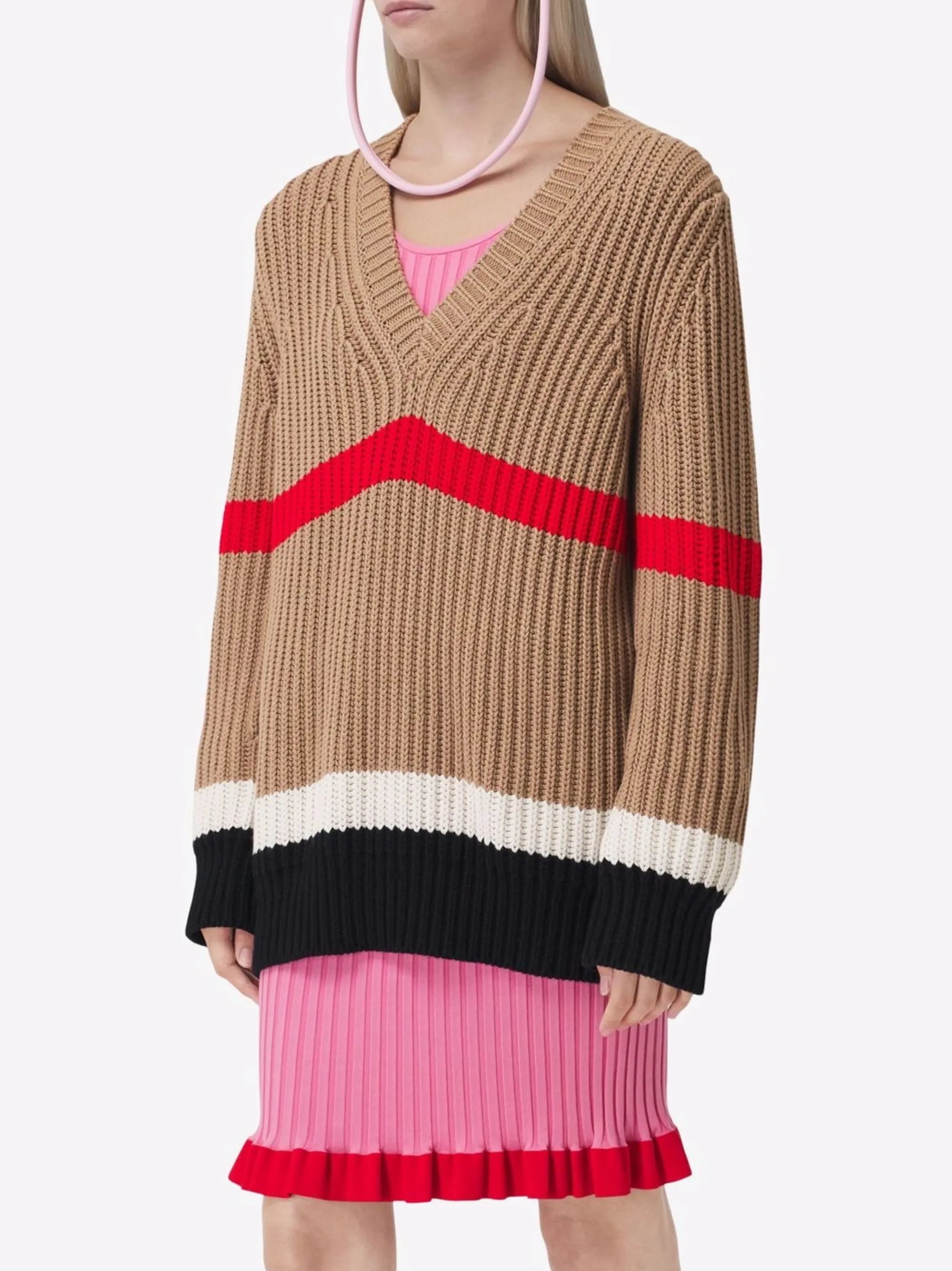 Icon Stripe knitted jumper