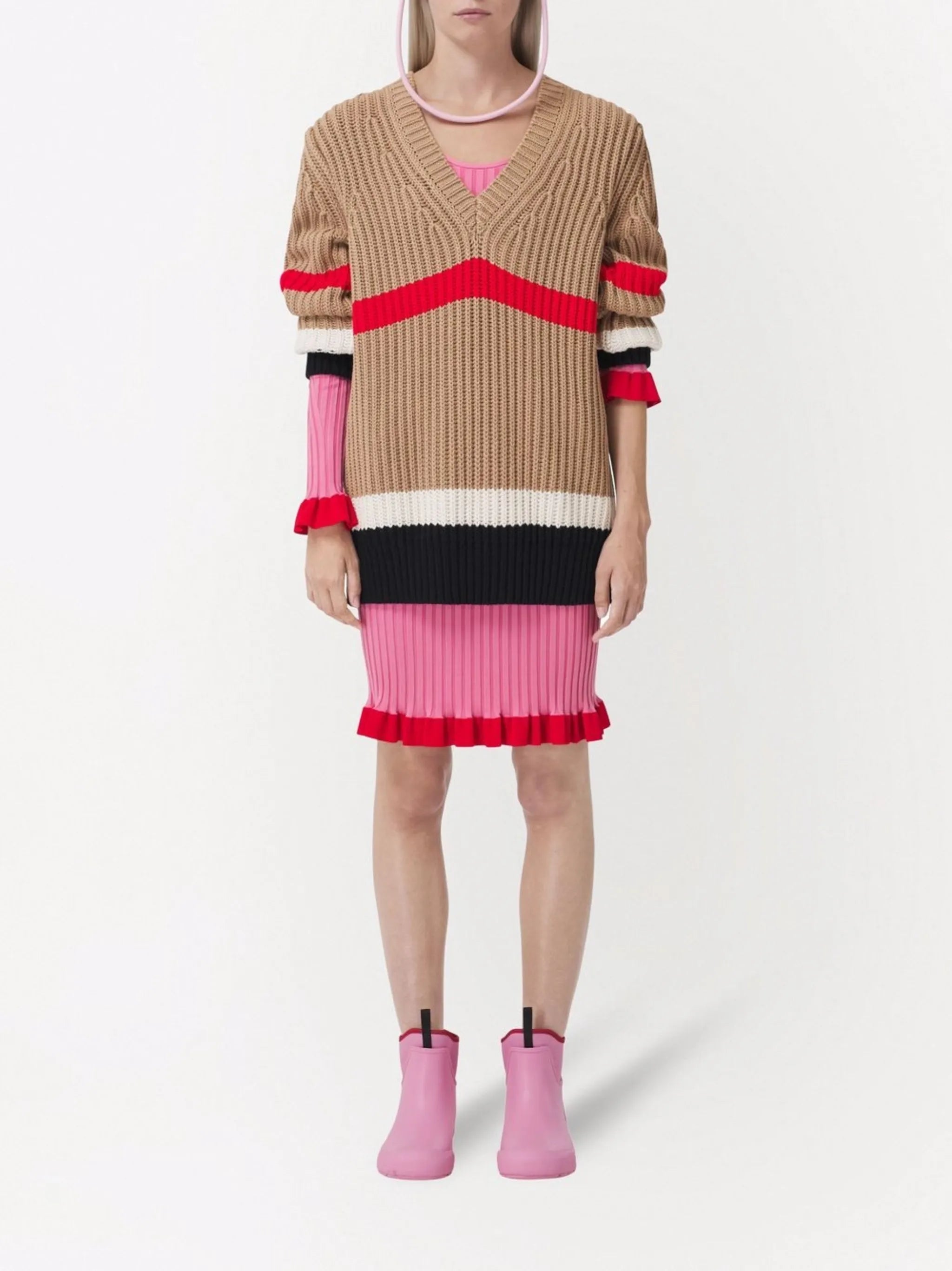 Icon Stripe knitted jumper
