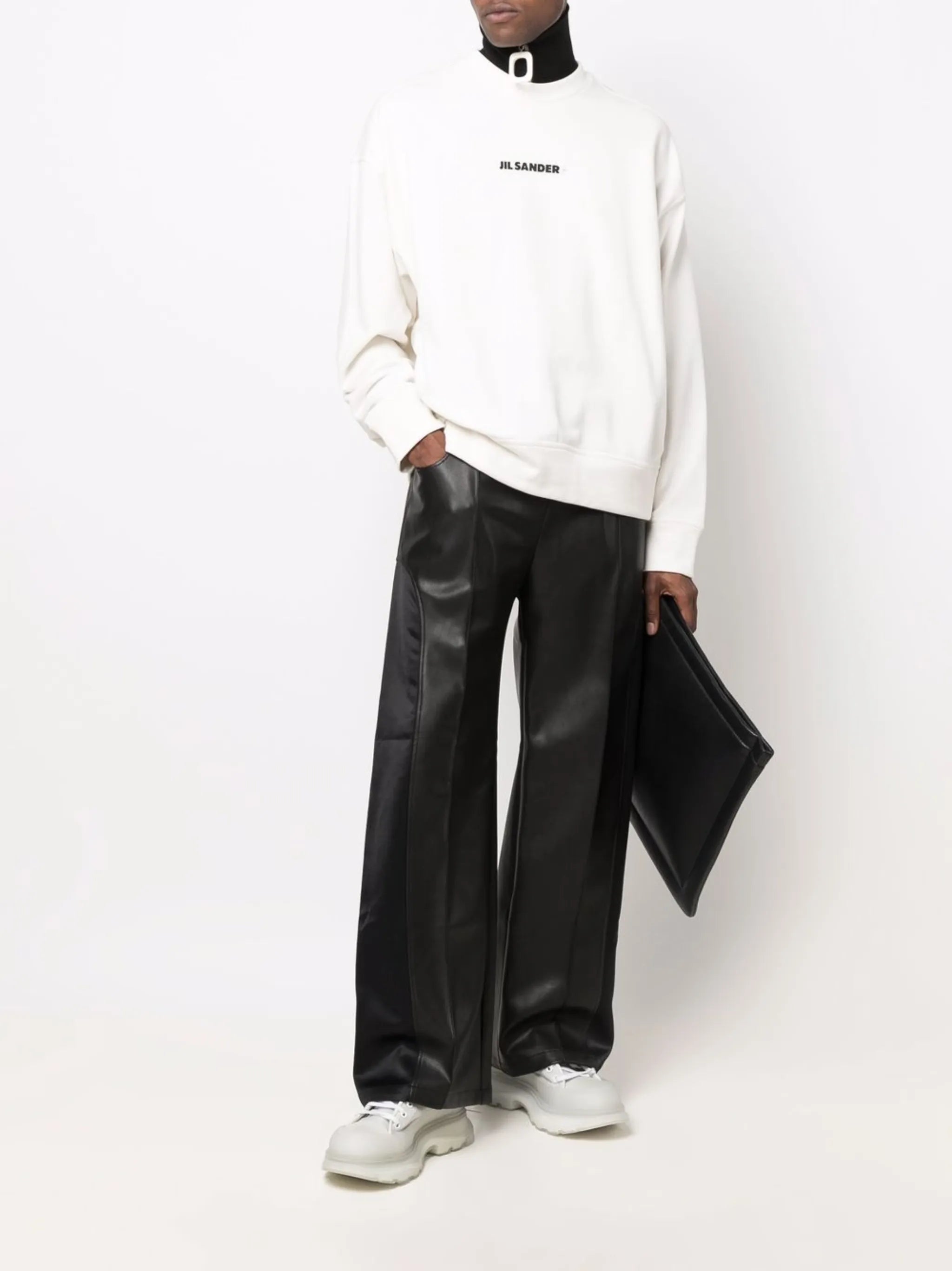 + logo-print crew neck sweatshirt