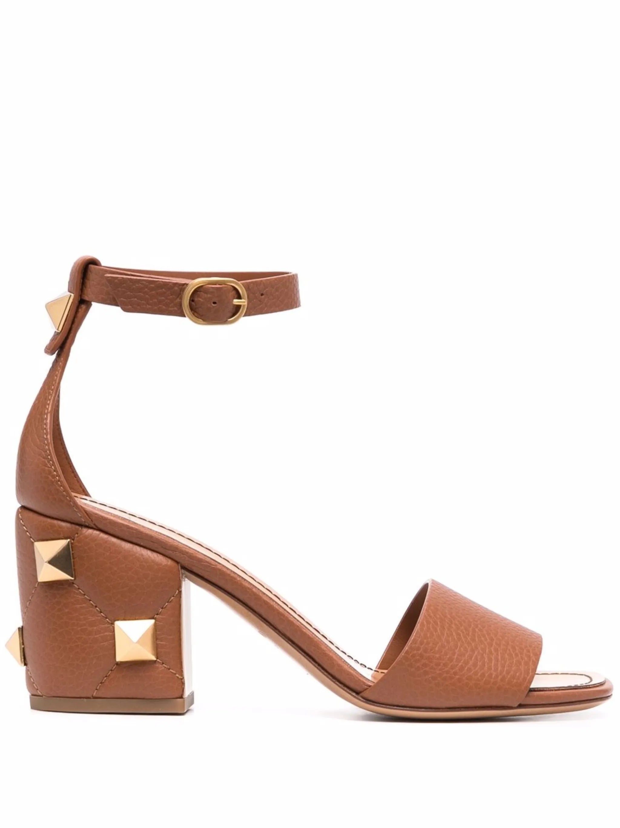 Rockstud block-heel sandals