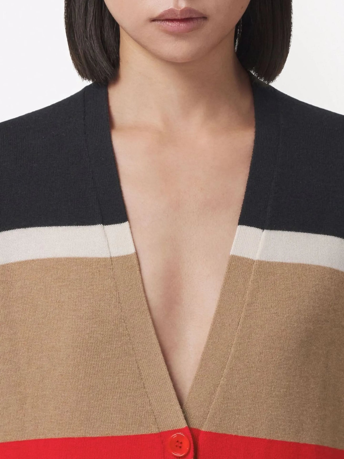 Icon stripe knitted cardigan