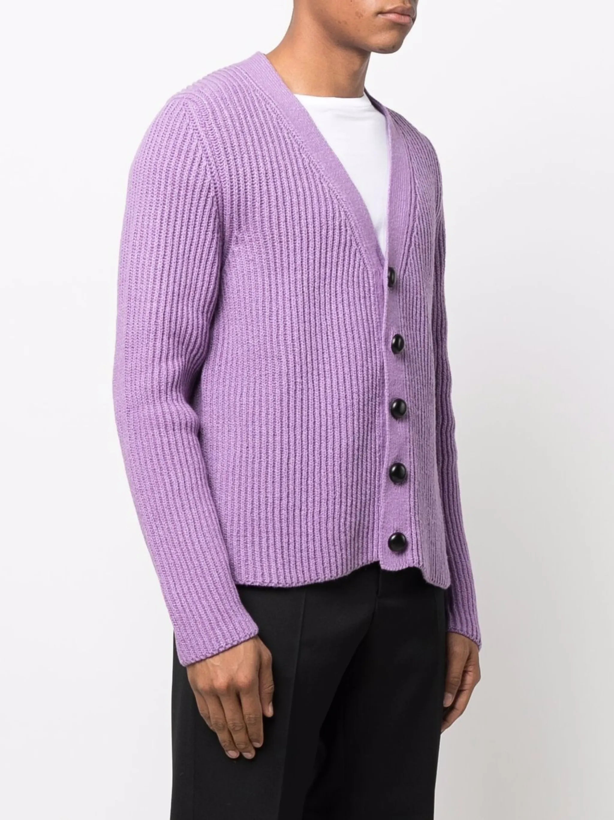chunky ribbed knit cardigan