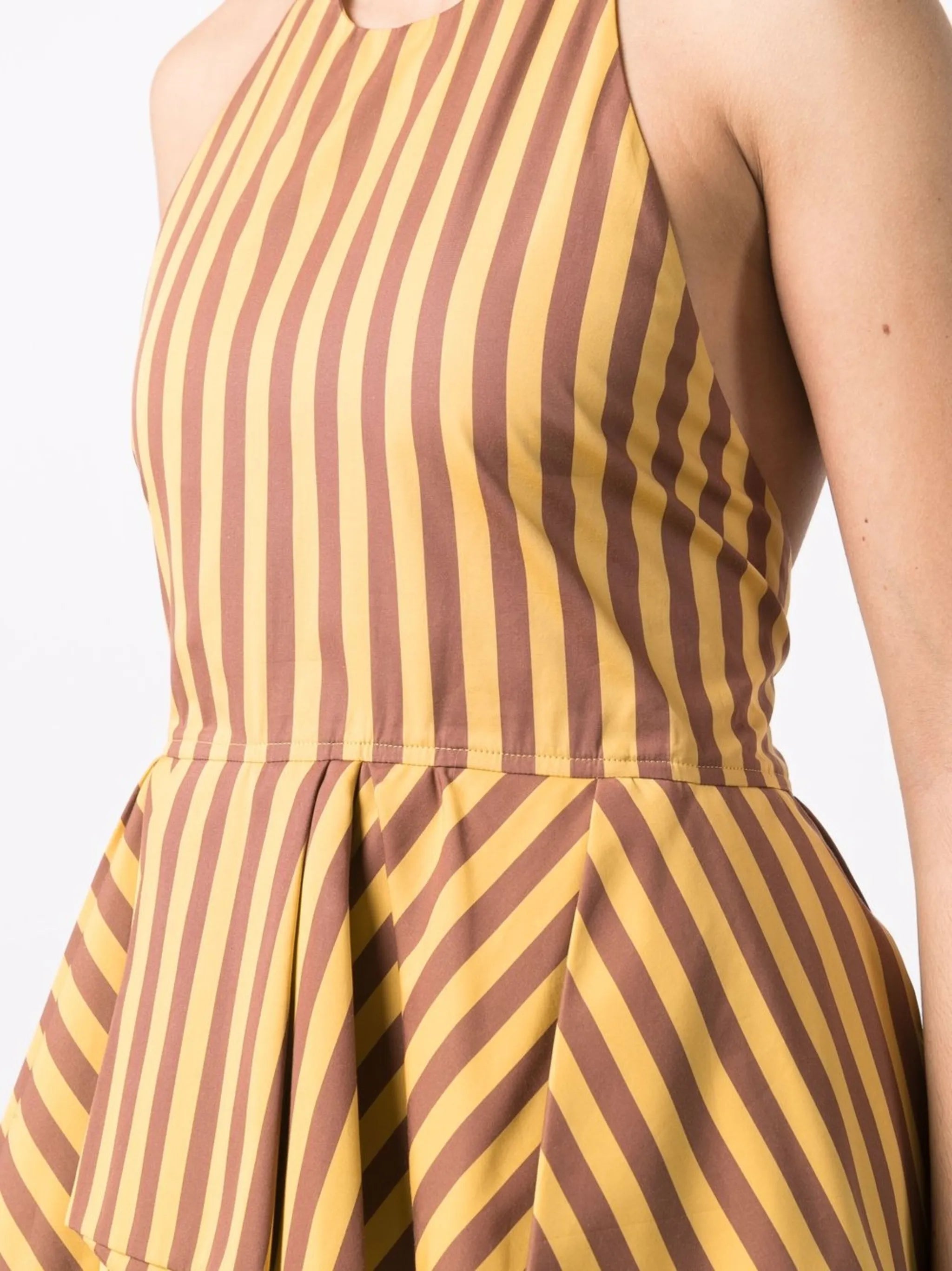 striped halterneck top