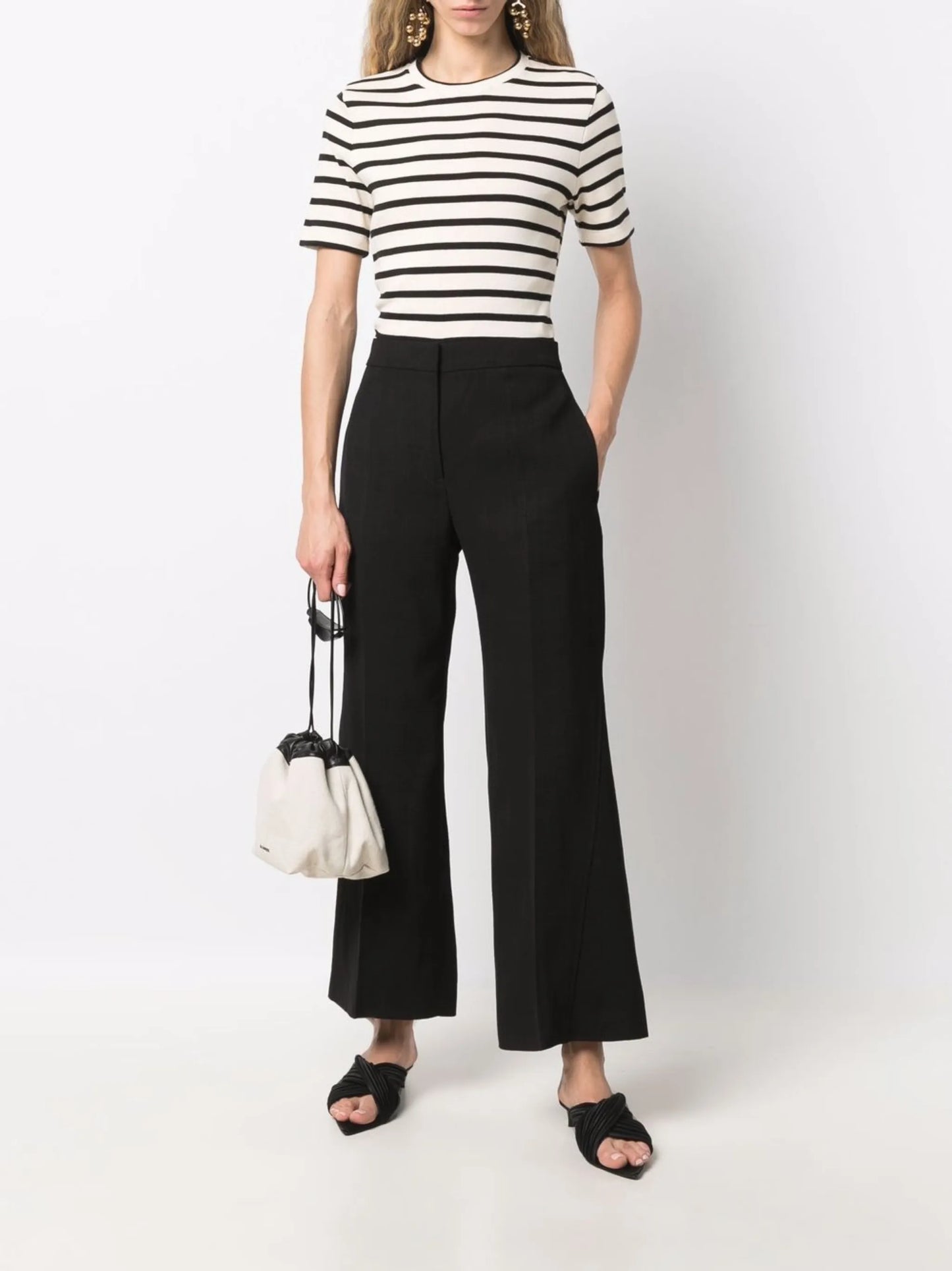 + striped crew neck T-shirt