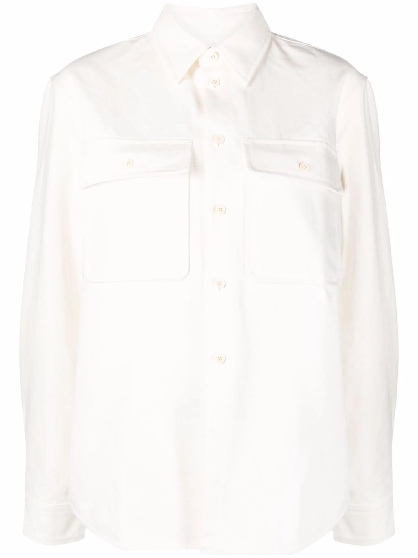 long-sleeve button-fastening jacket