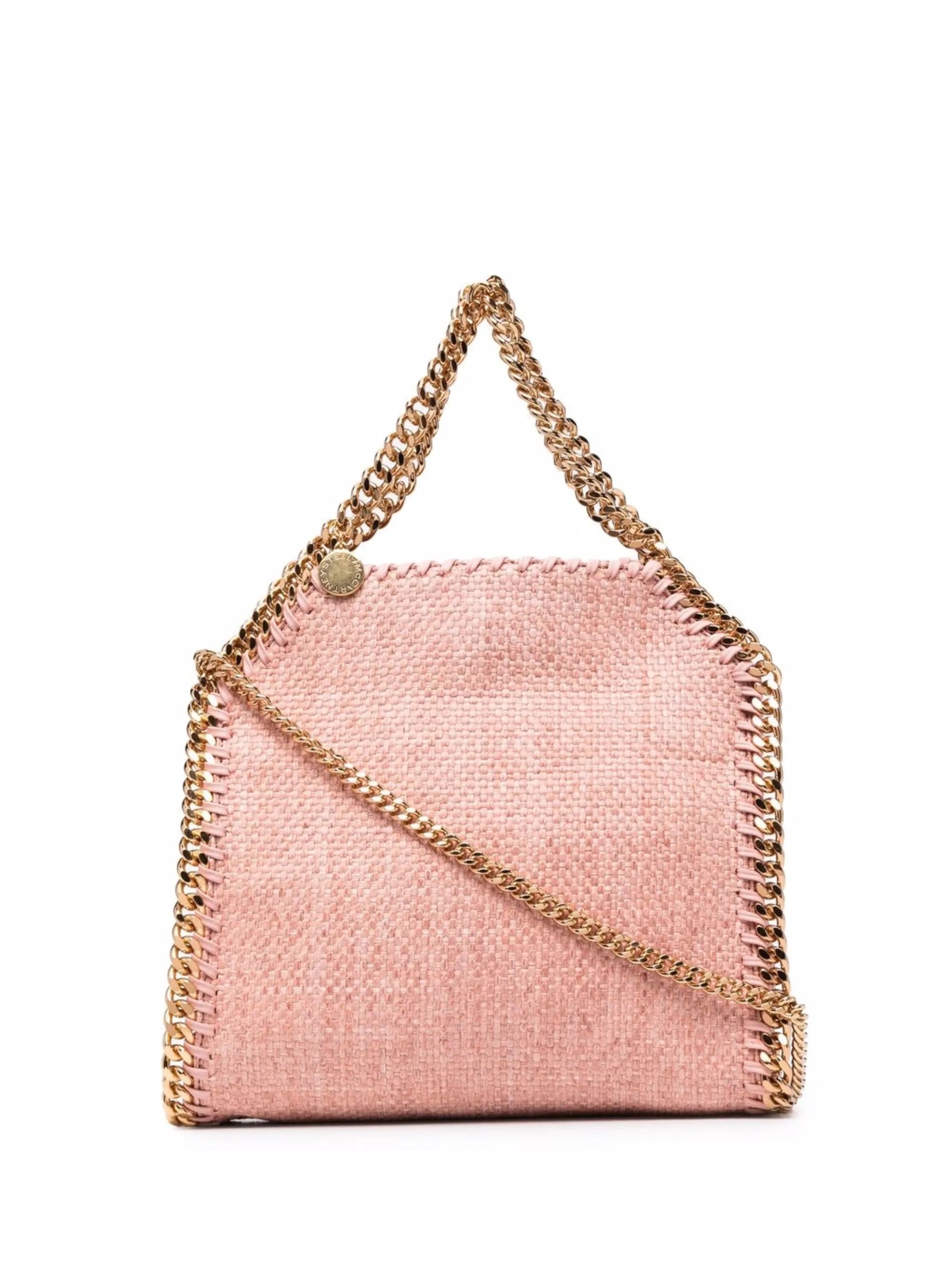 mini Falabella woven tote bag