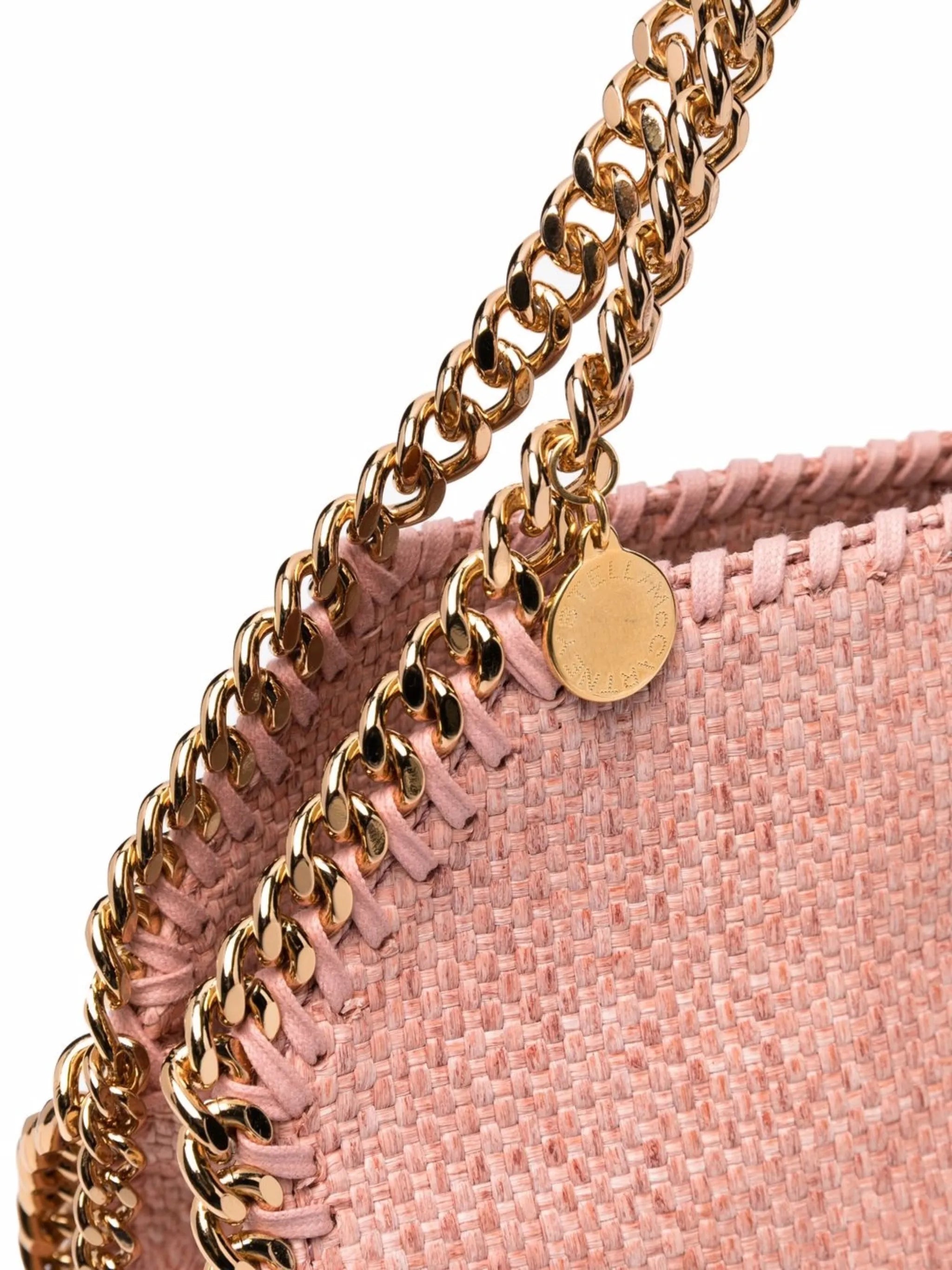 mini Falabella woven tote bag