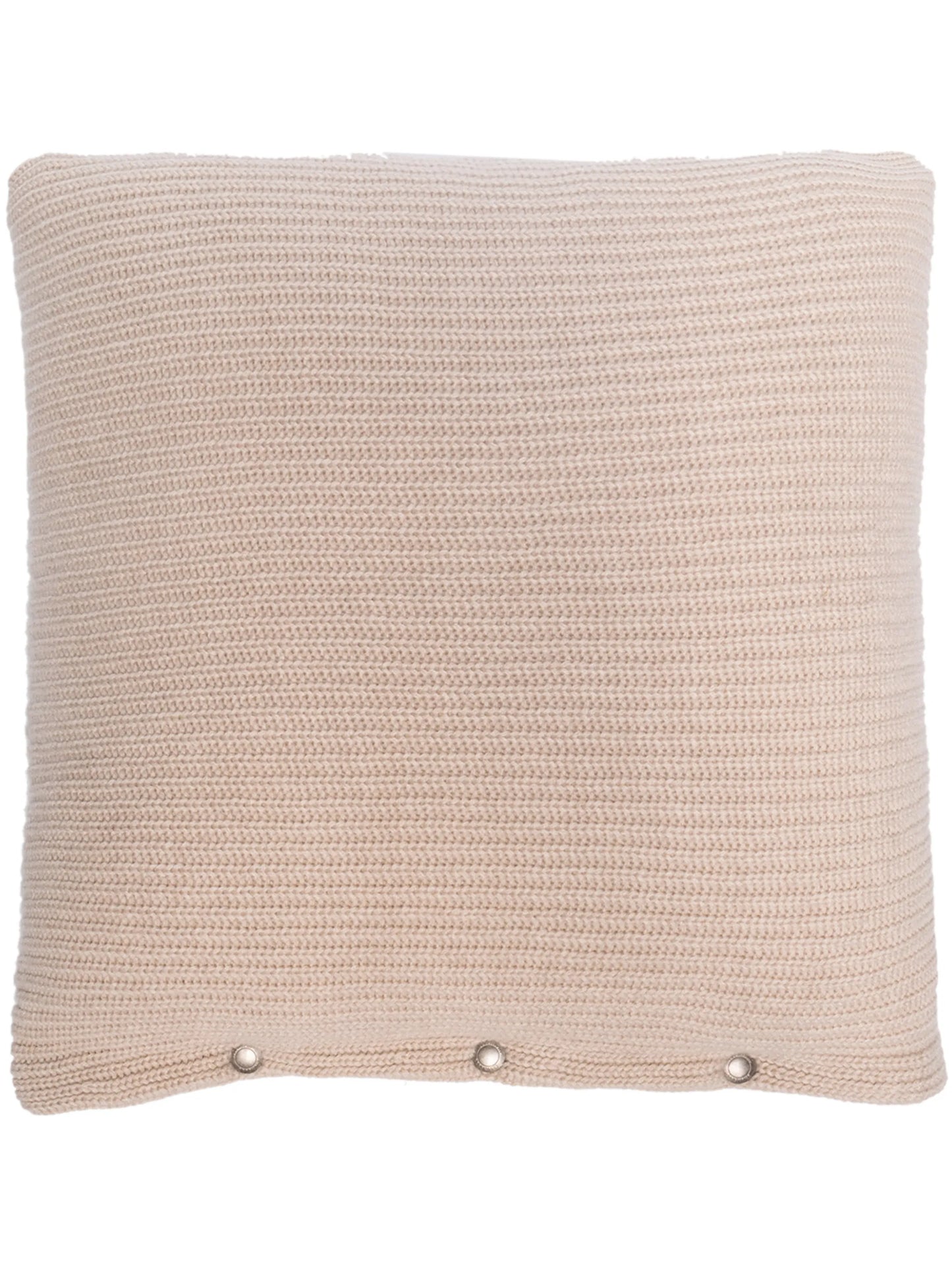 ribbed-knit cashmere cushion