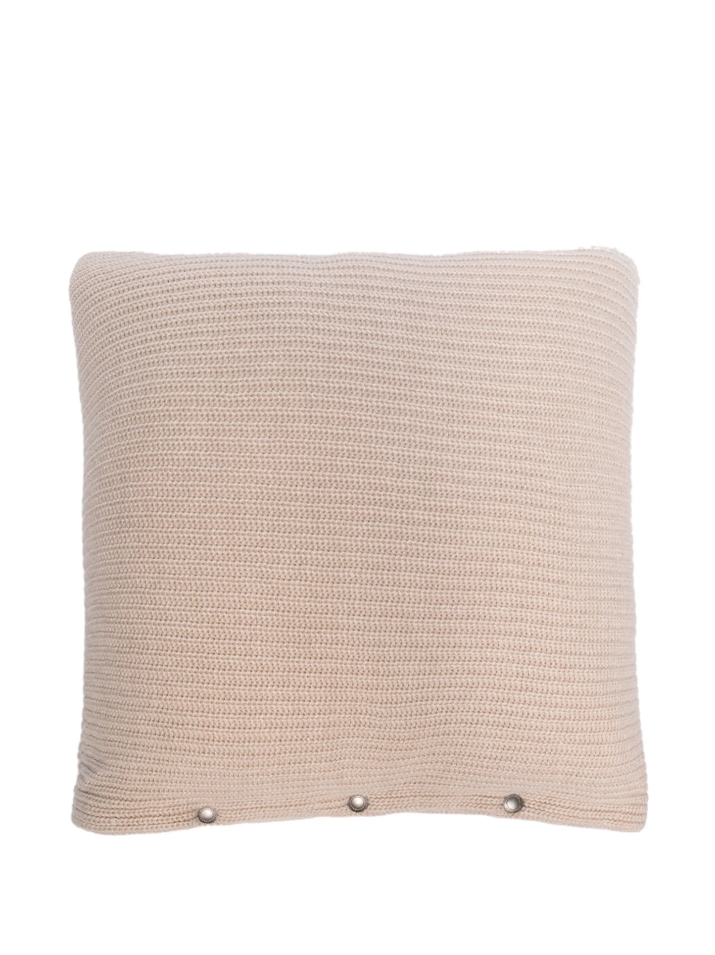 ribbed-knit cashmere cushion