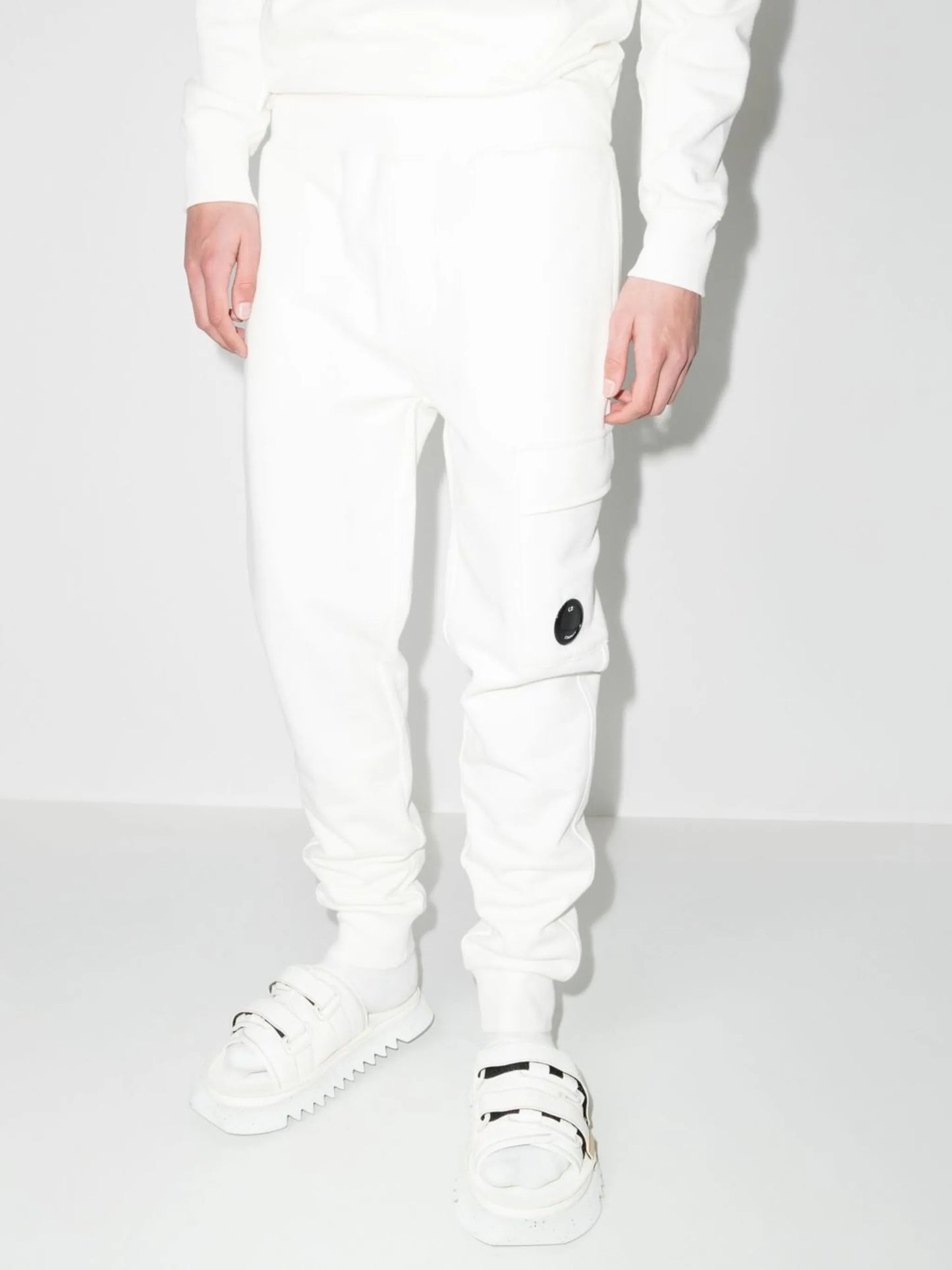 Lens-pocket track pants