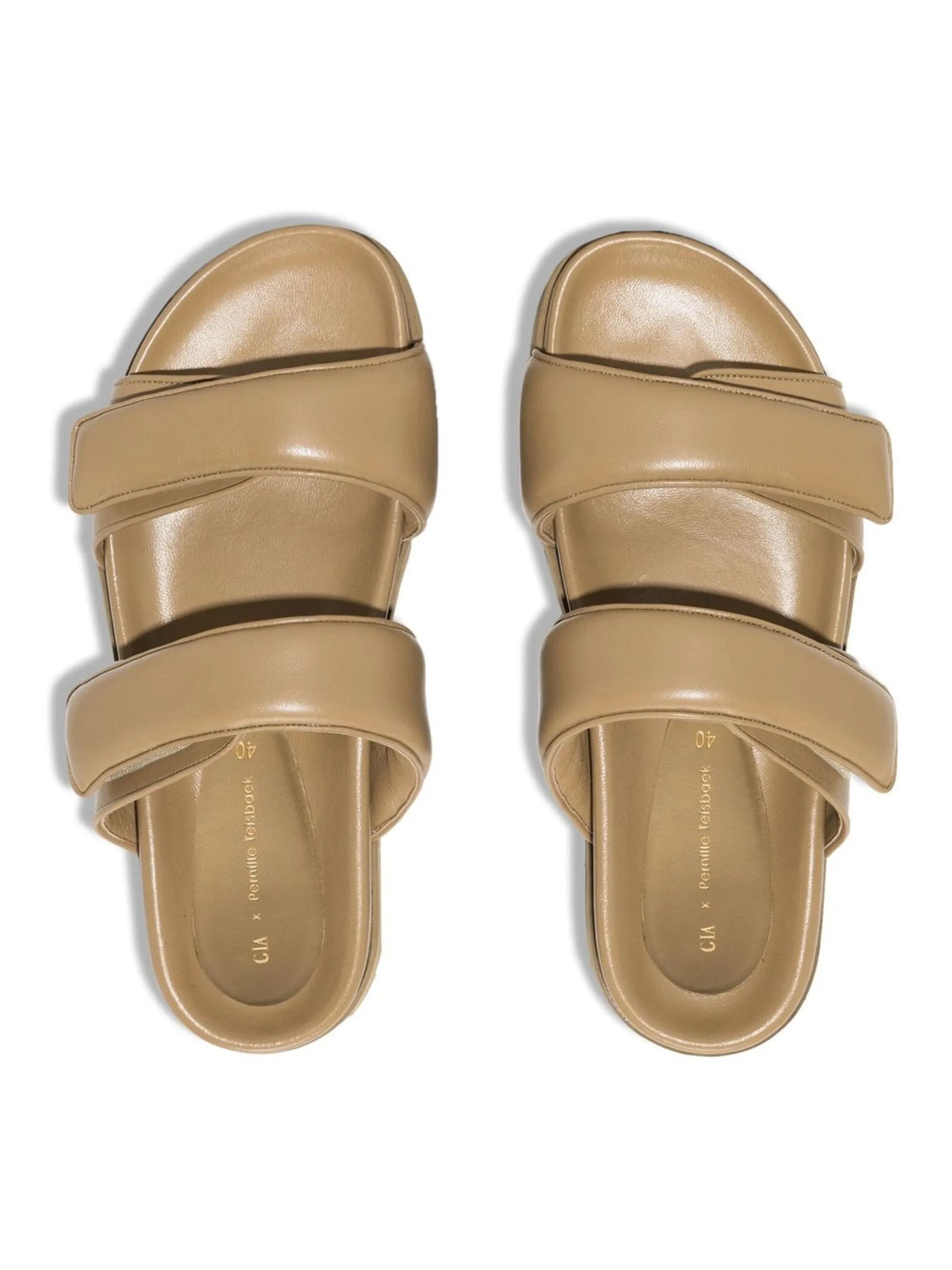double strap flat sandals