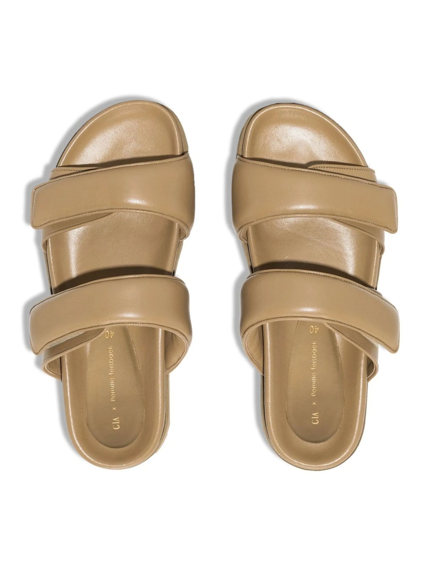 double strap flat sandals