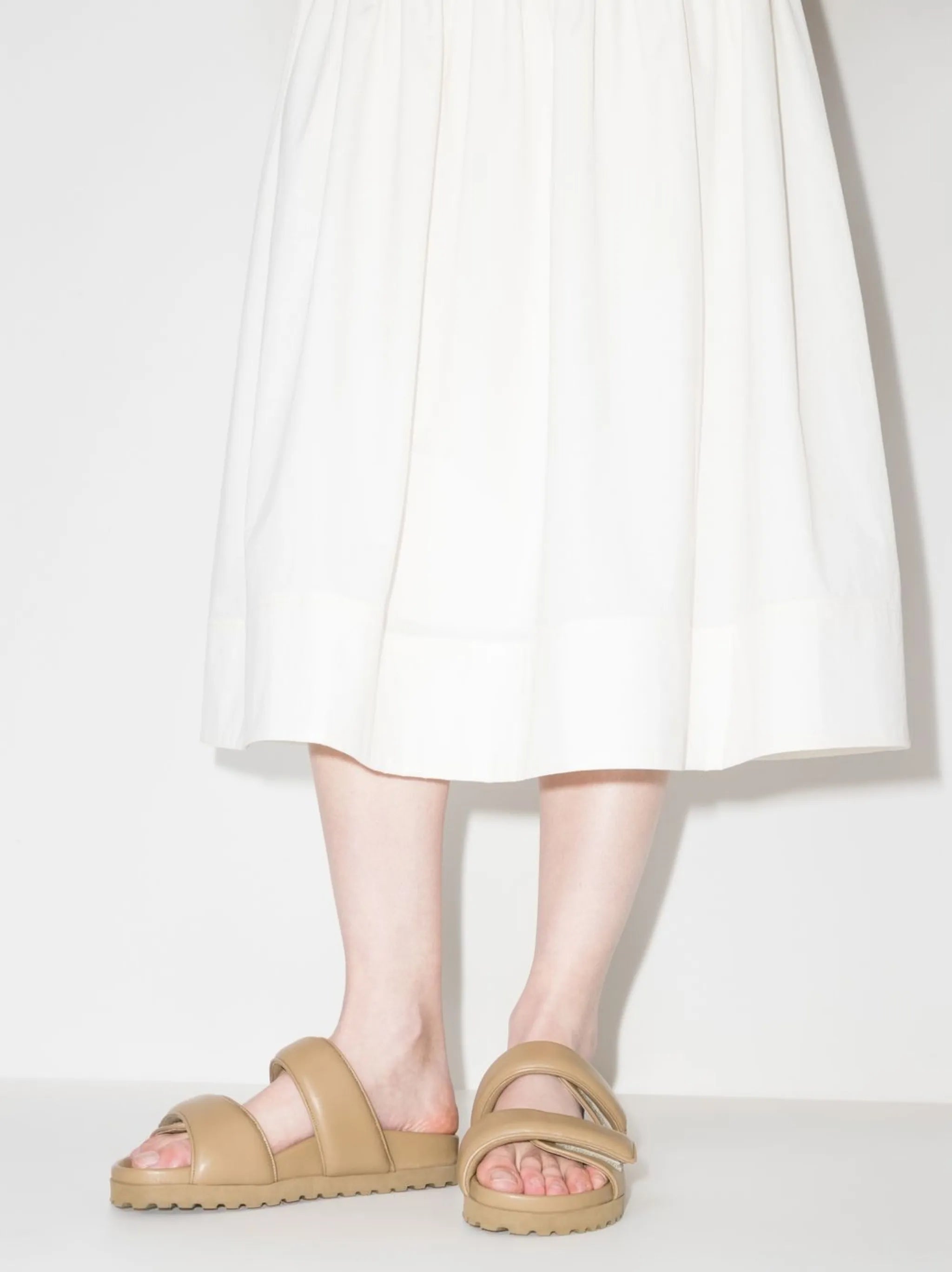 double strap flat sandals