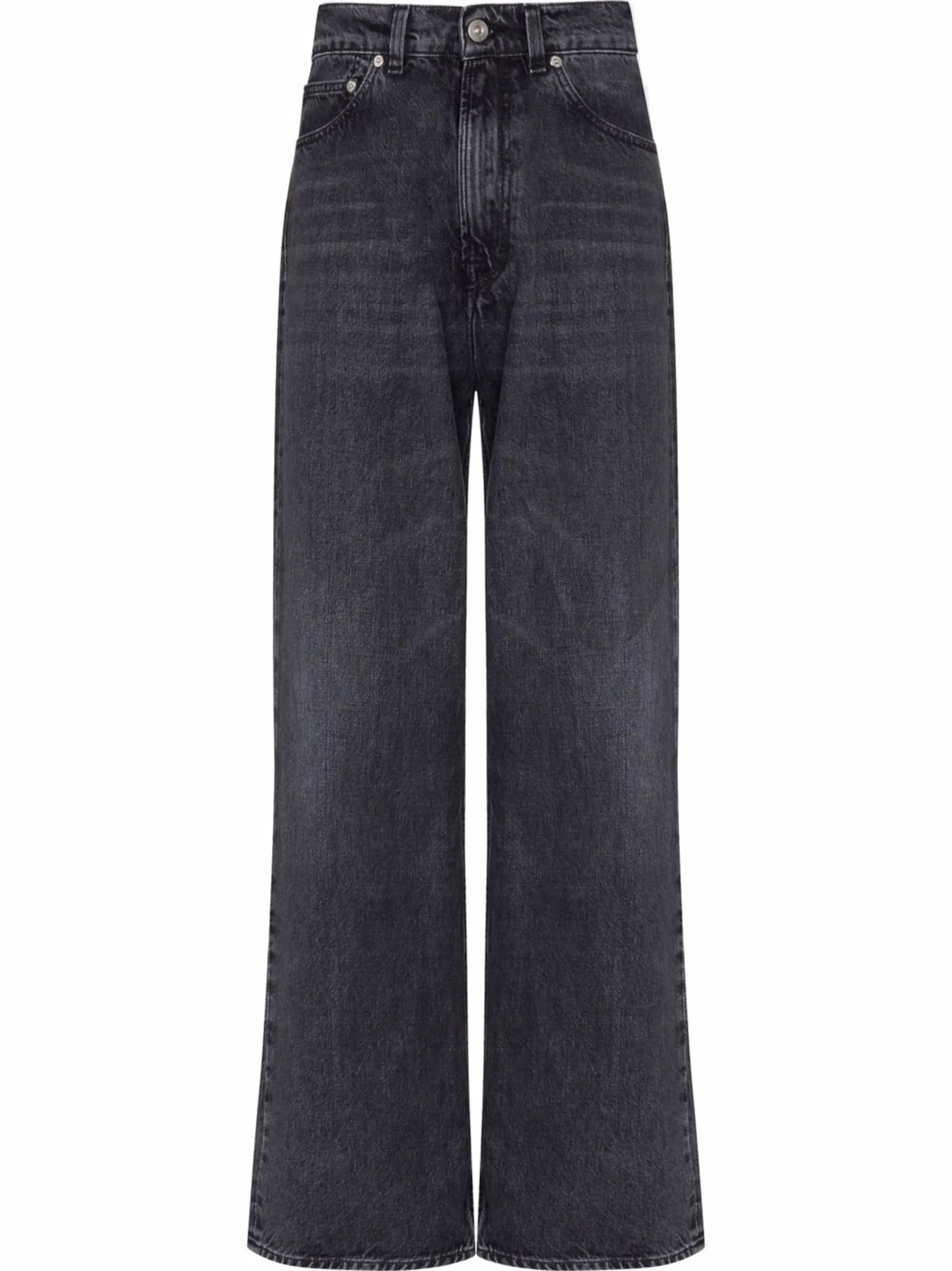 five-pocket straight jeans