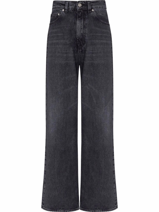 five-pocket straight jeans