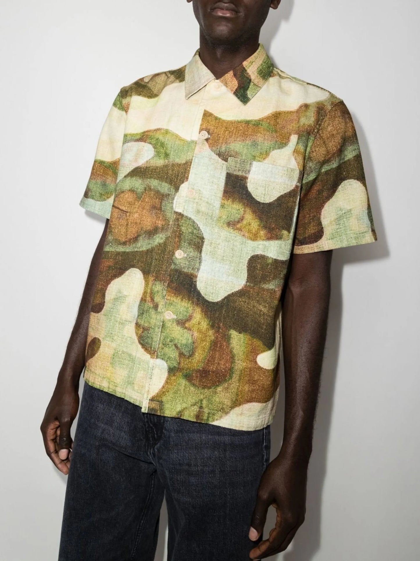 Landscape Camo-print shirt