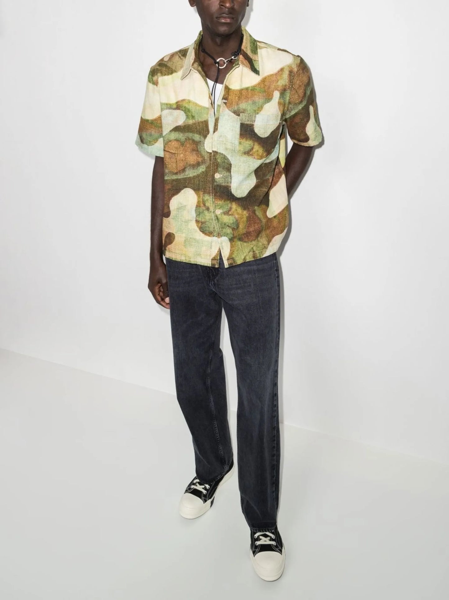 Landscape Camo-print shirt