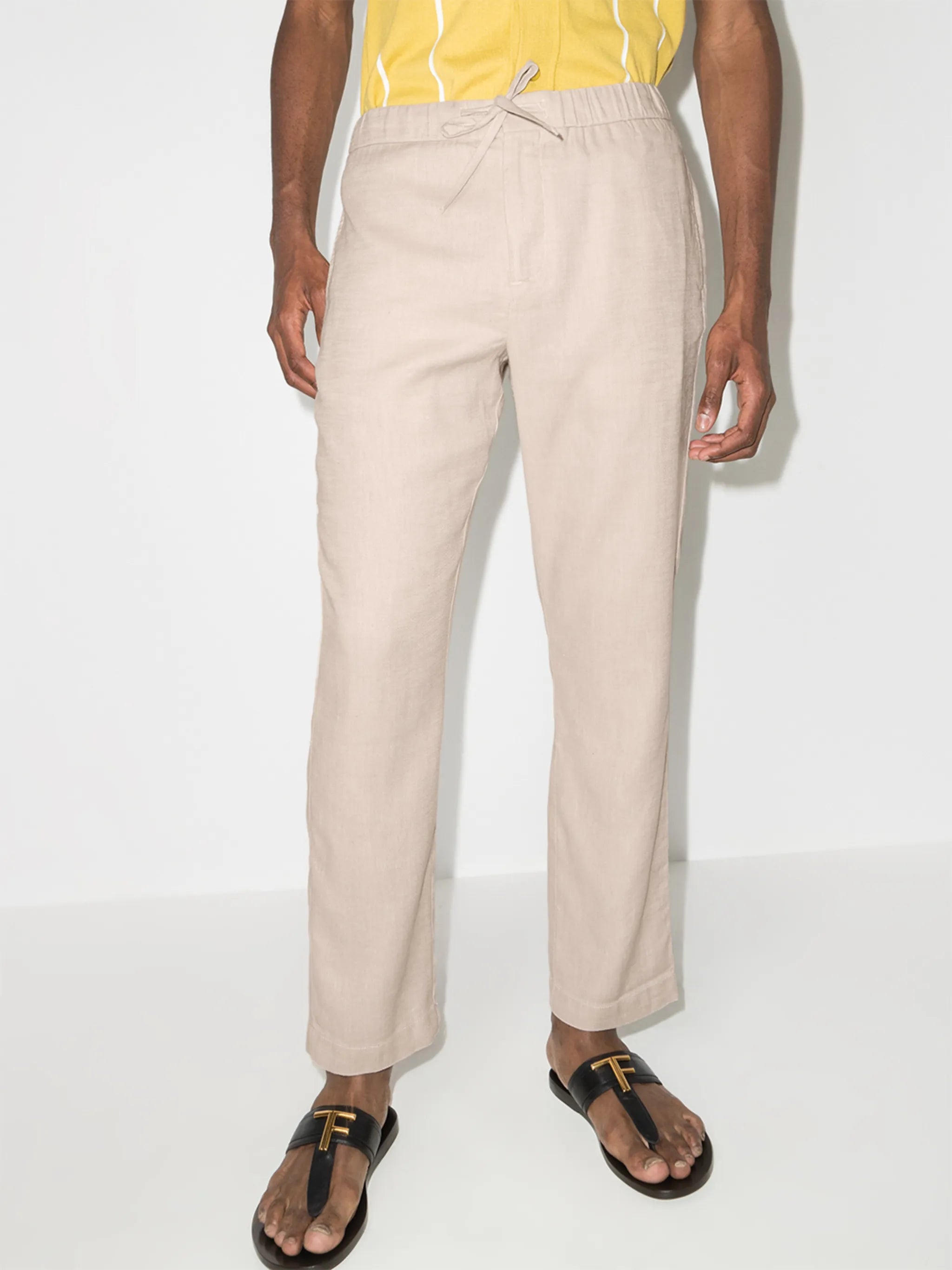Oscar drawstring chino trousers