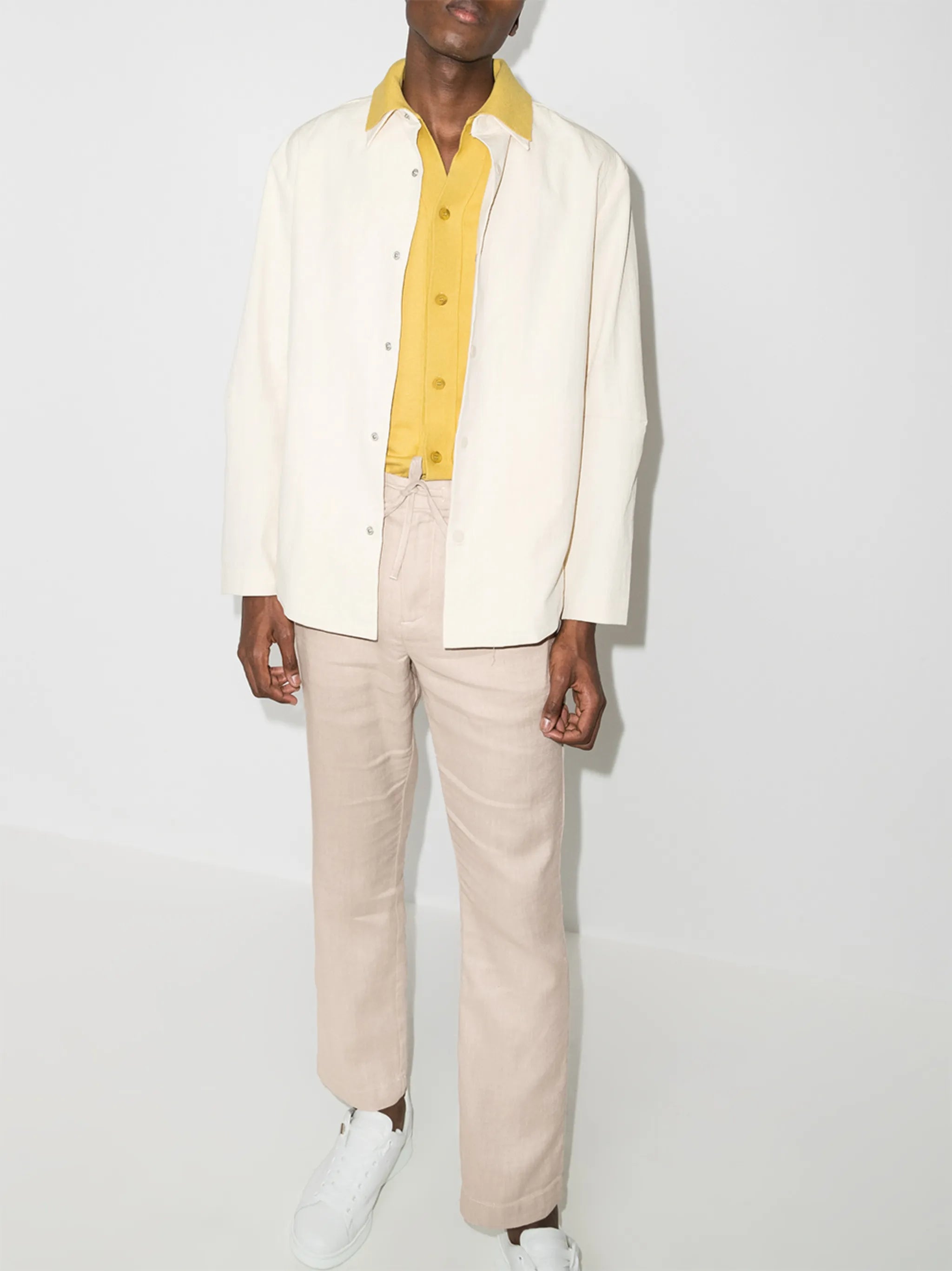 Oscar drawstring chino trousers