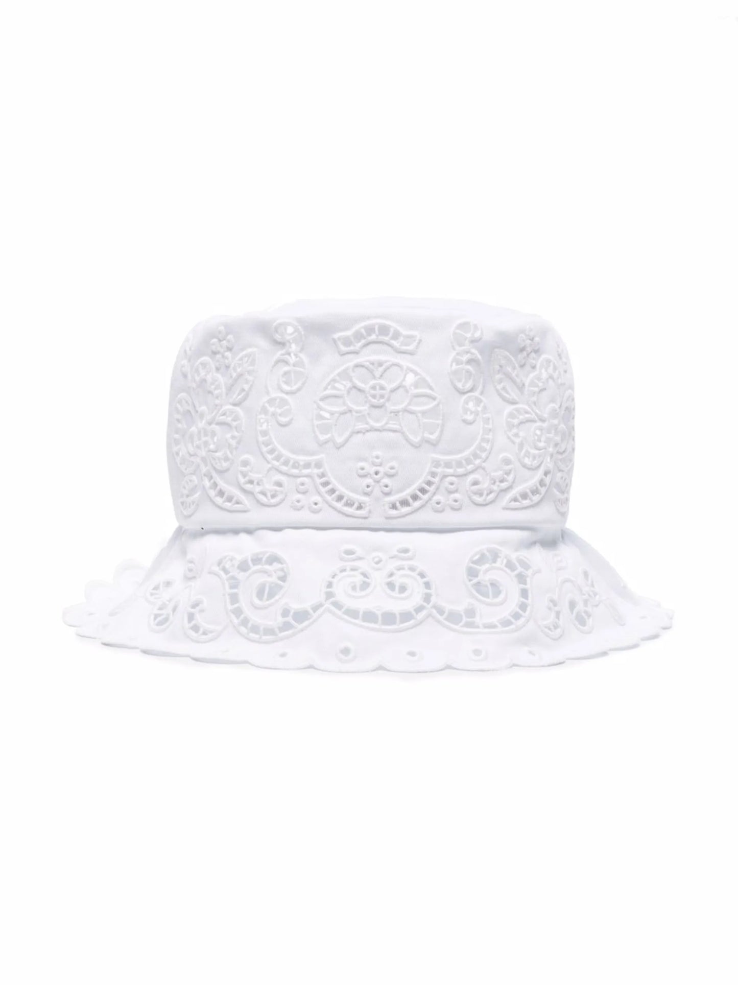 broderie-anglaise bucket hat
