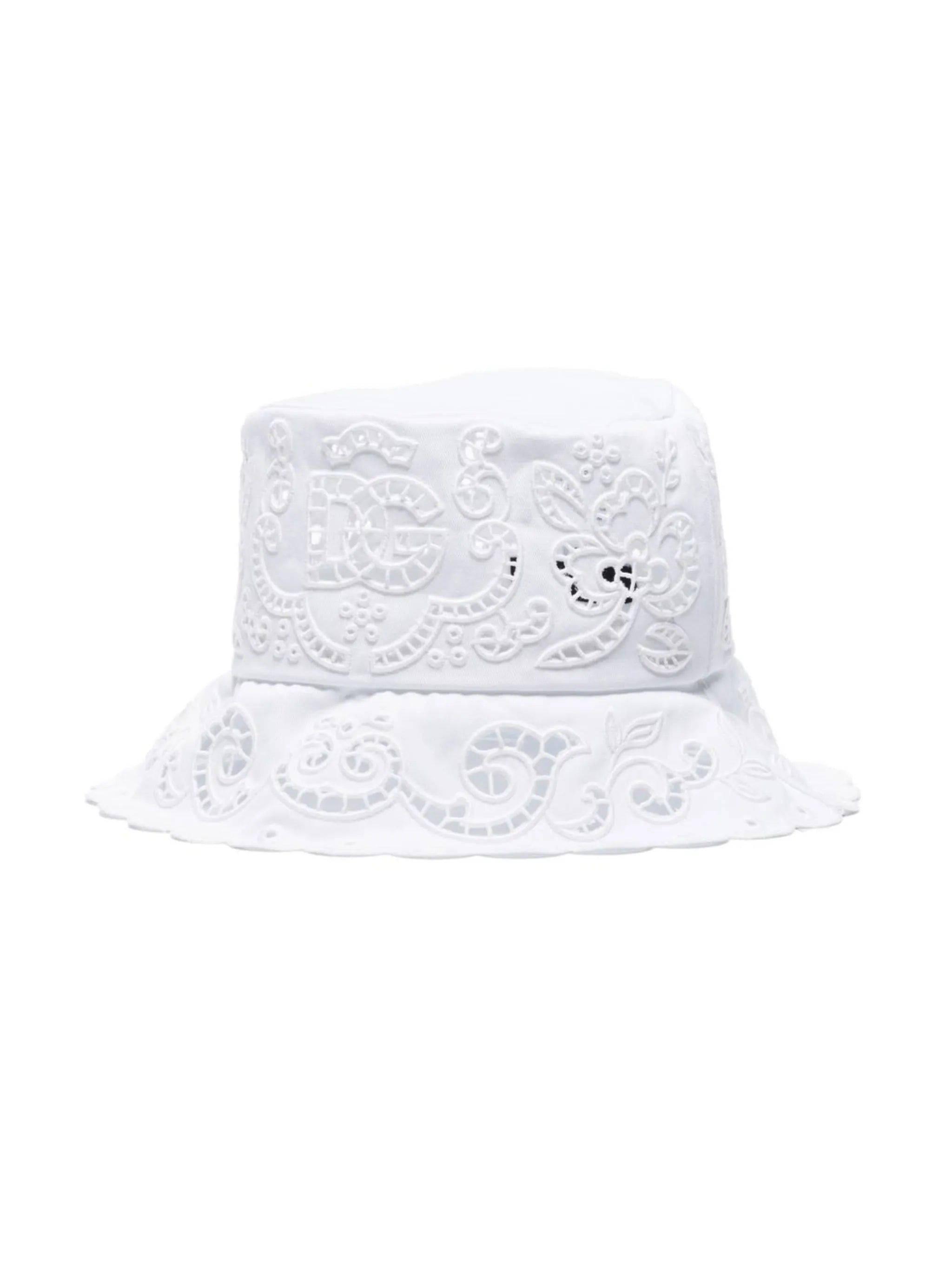 broderie-anglaise bucket hat