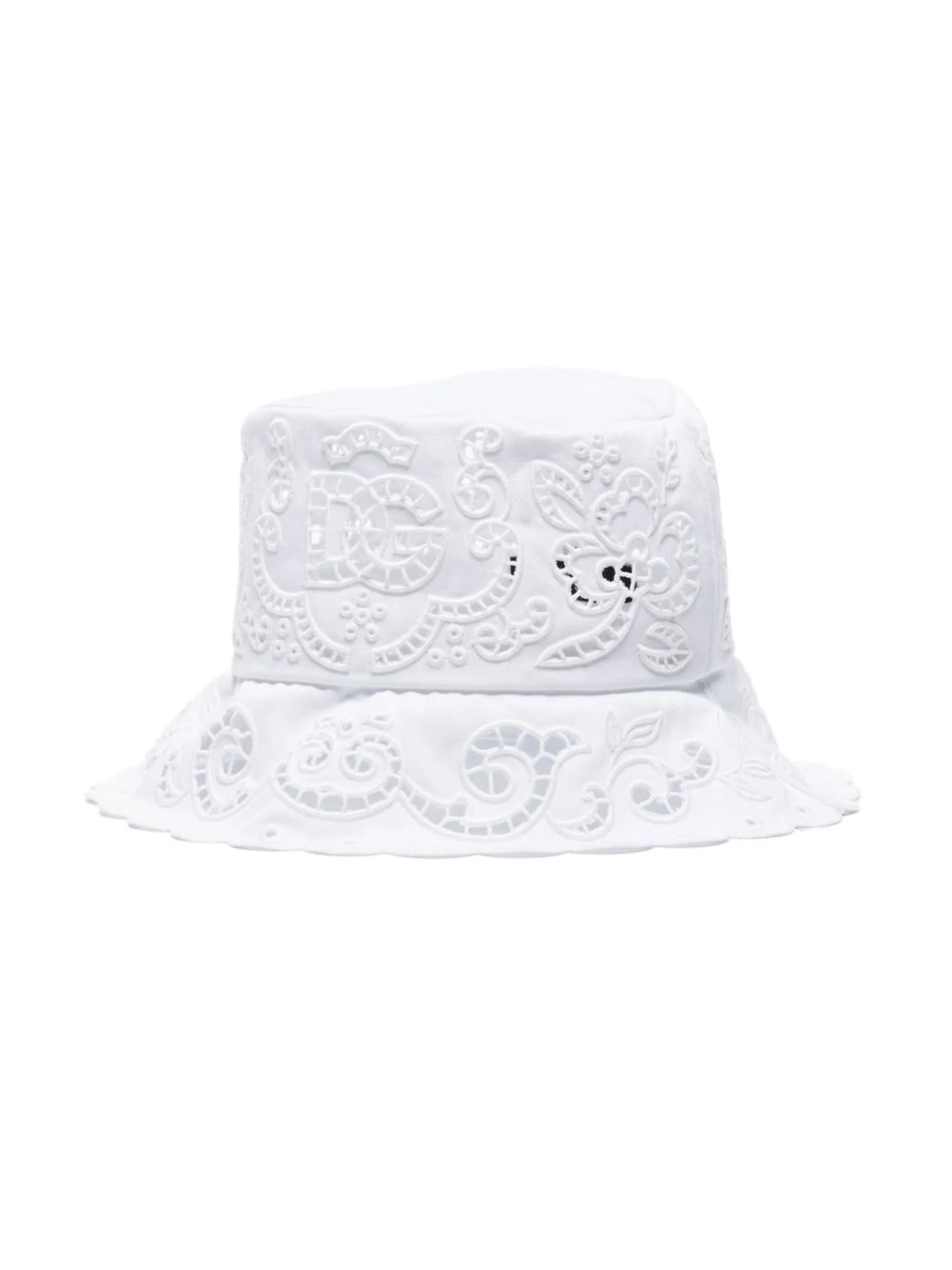 broderie-anglaise bucket hat