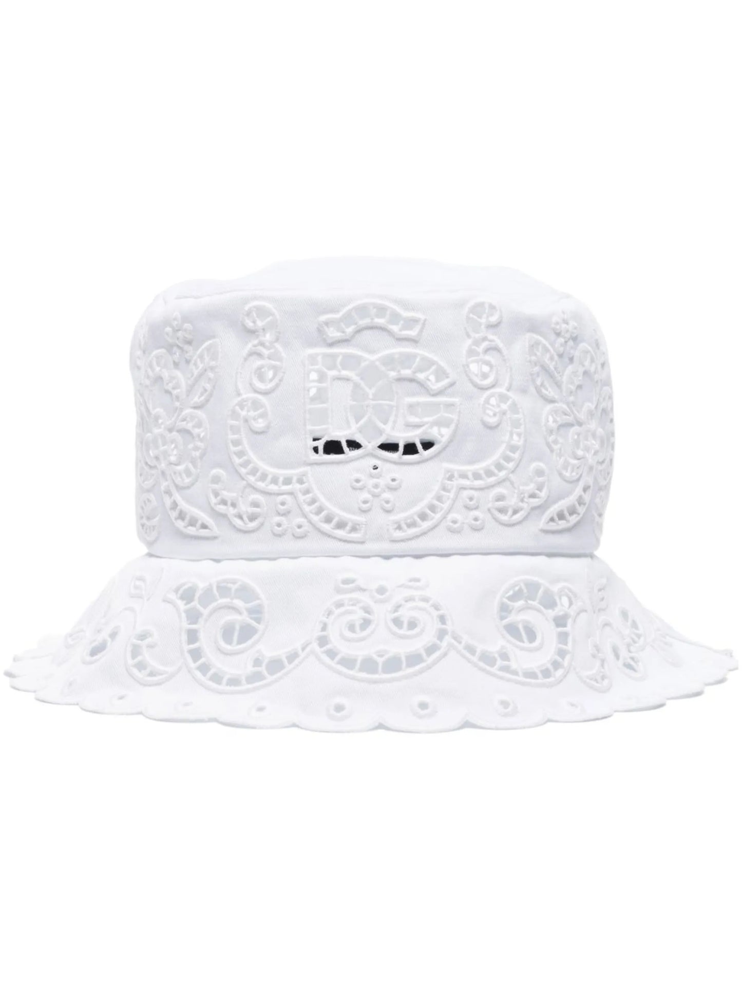 broderie-anglaise bucket hat