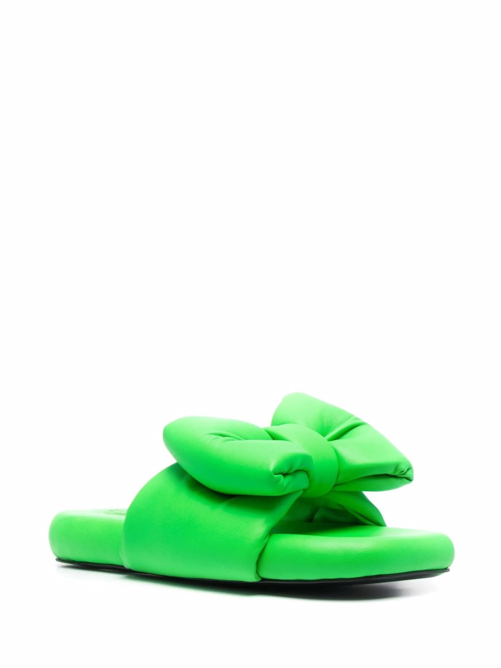 bow-detail slippers