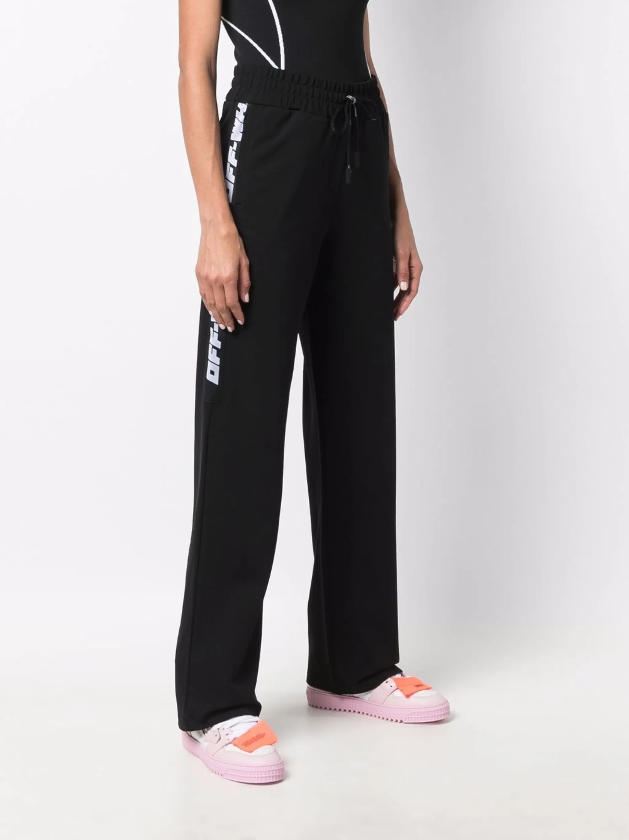 logo-print track pants