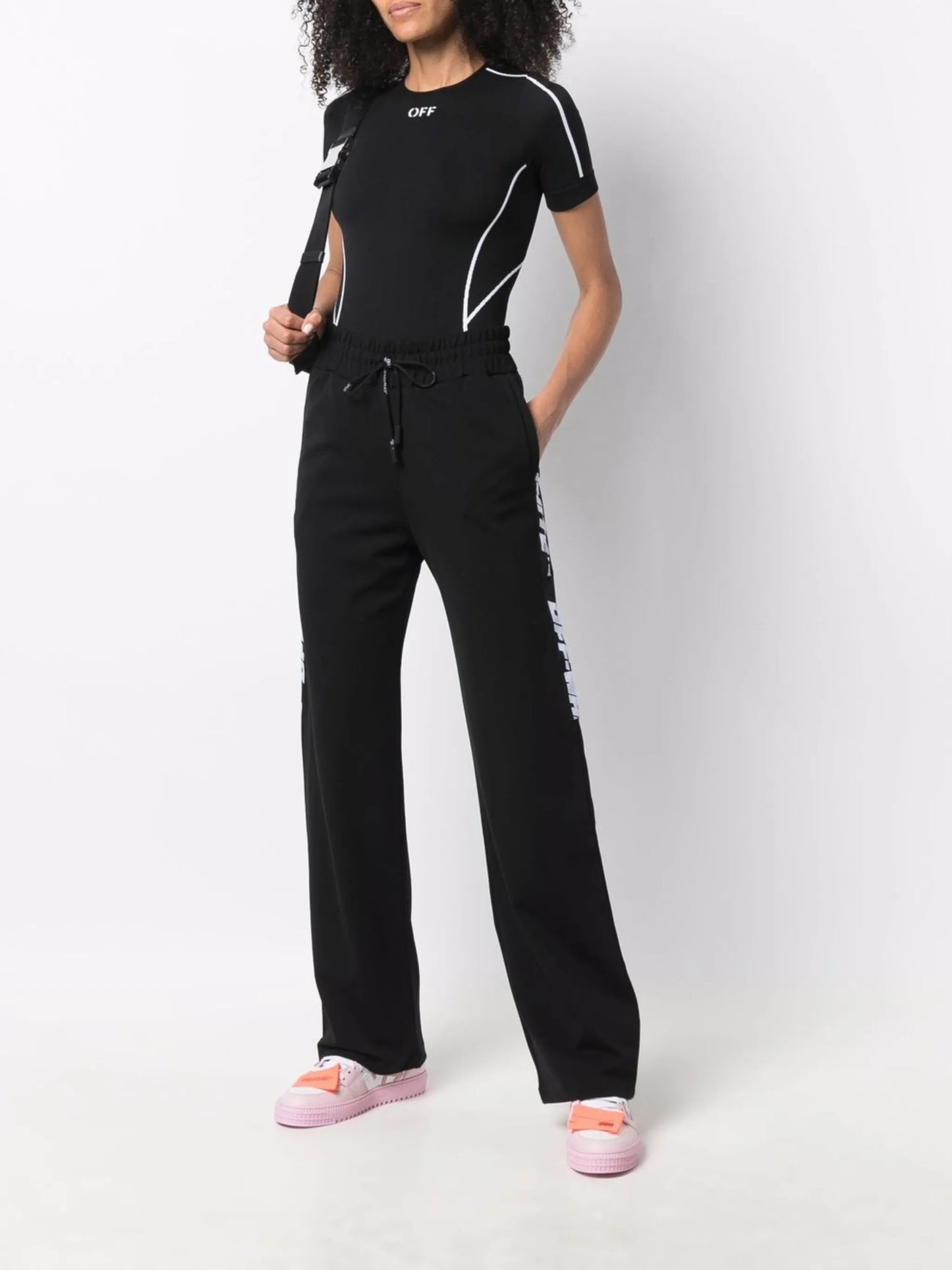 logo-print track pants