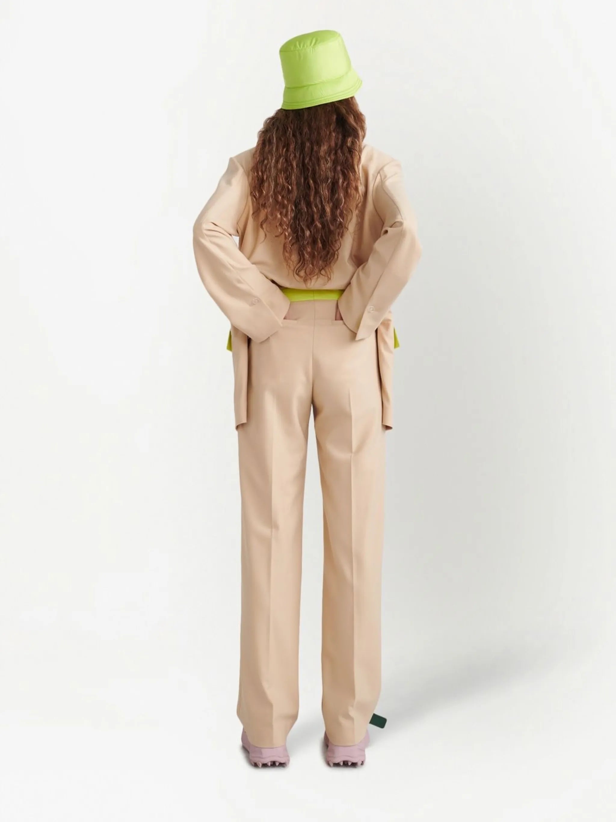 Active straight-leg tailored trousers