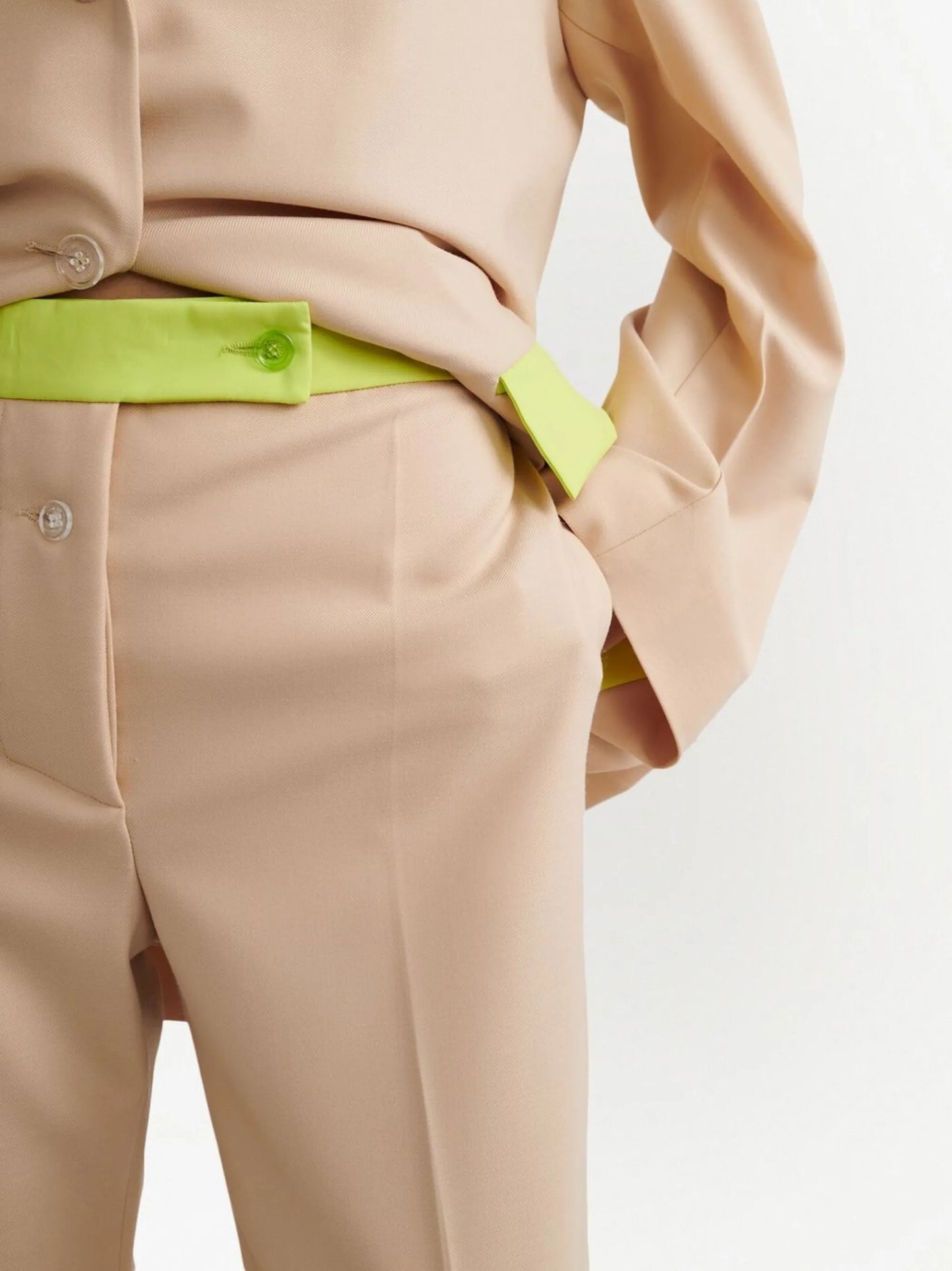 Active straight-leg tailored trousers