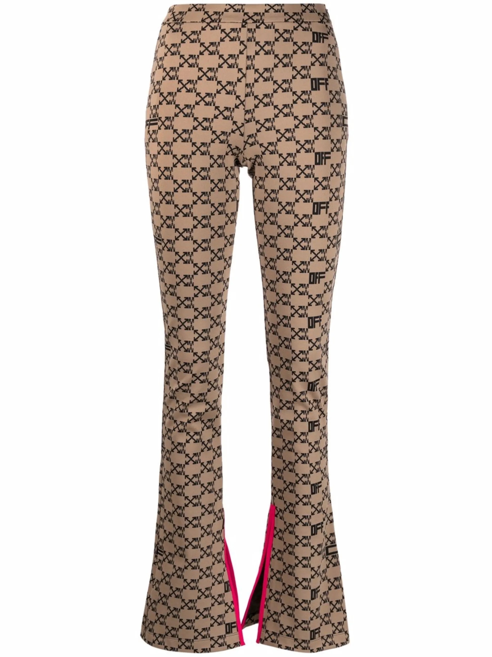 monogram split leggings