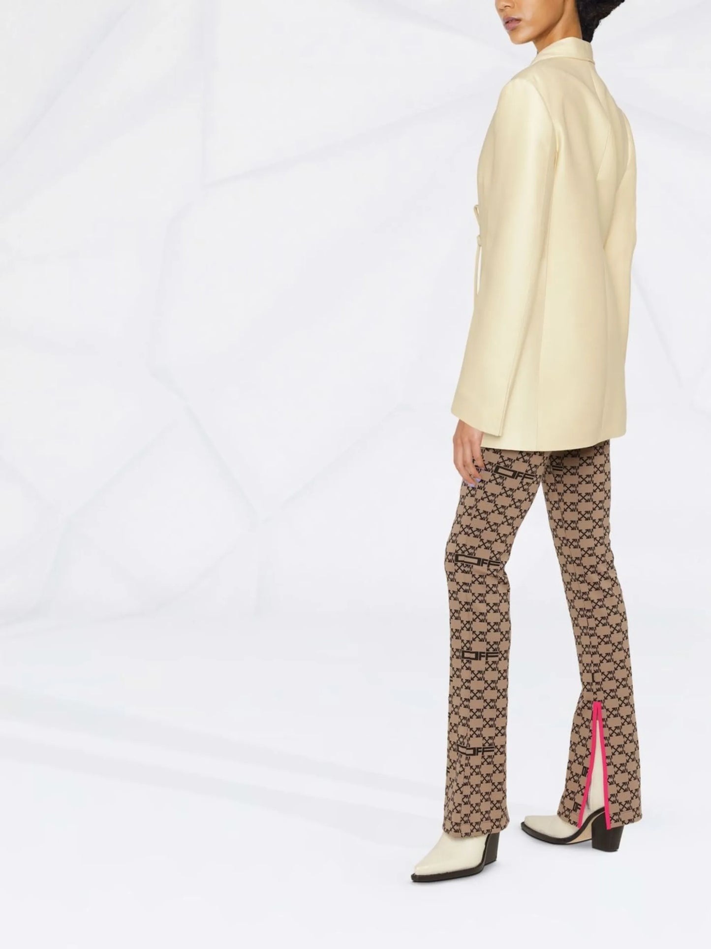 monogram split leggings