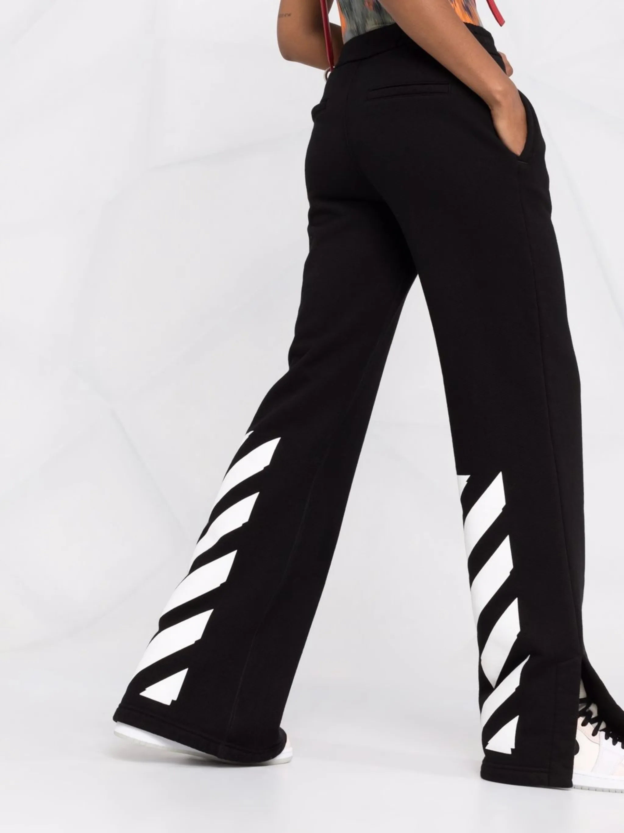 Diag tapered track pants
