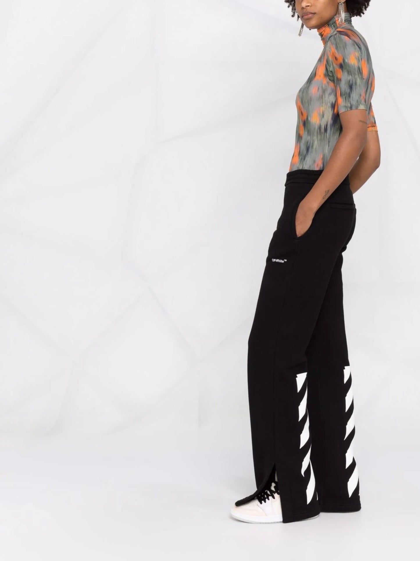 Diag tapered track pants