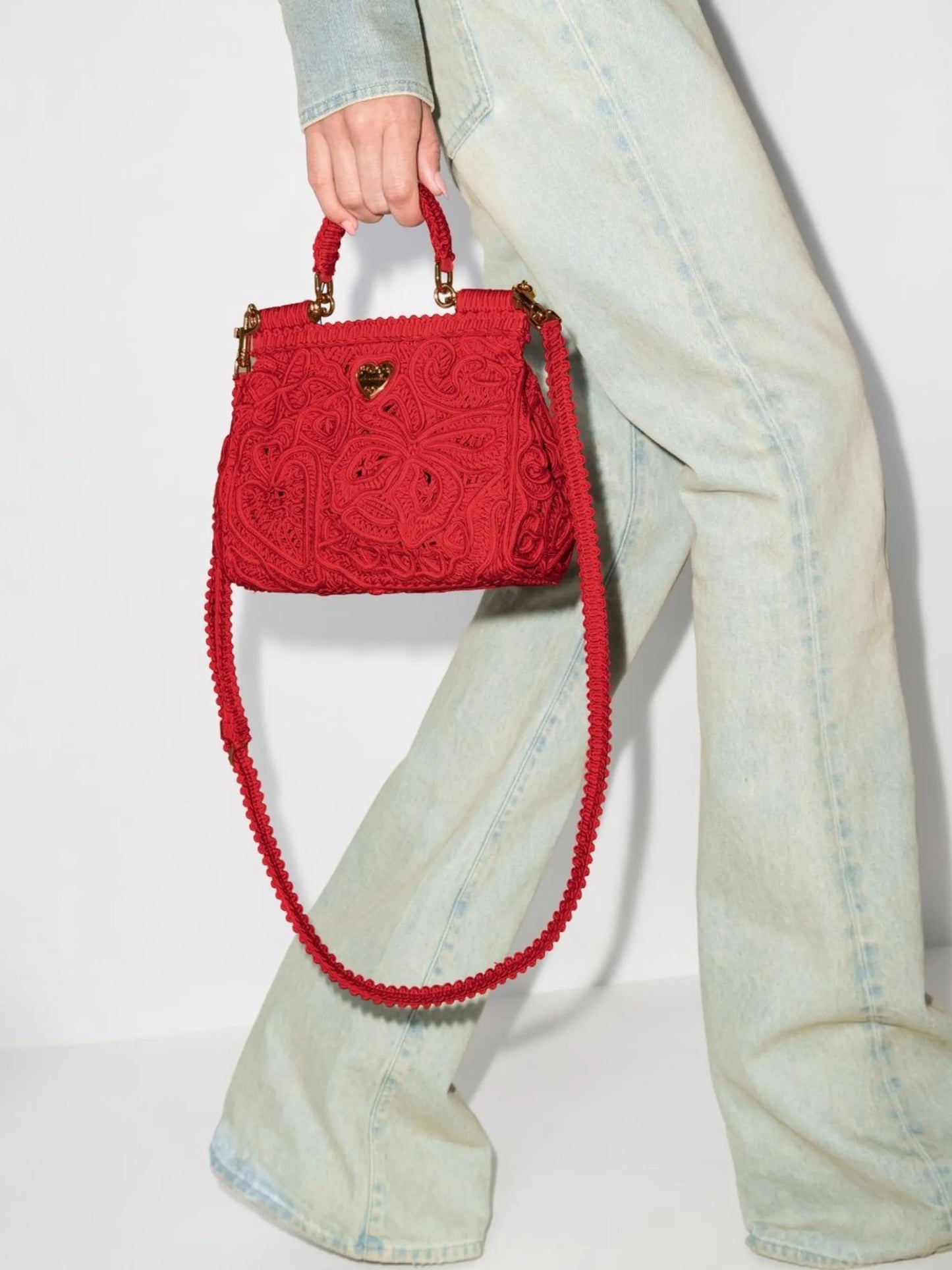 small Sicily cordonetto-lace shoulder bag