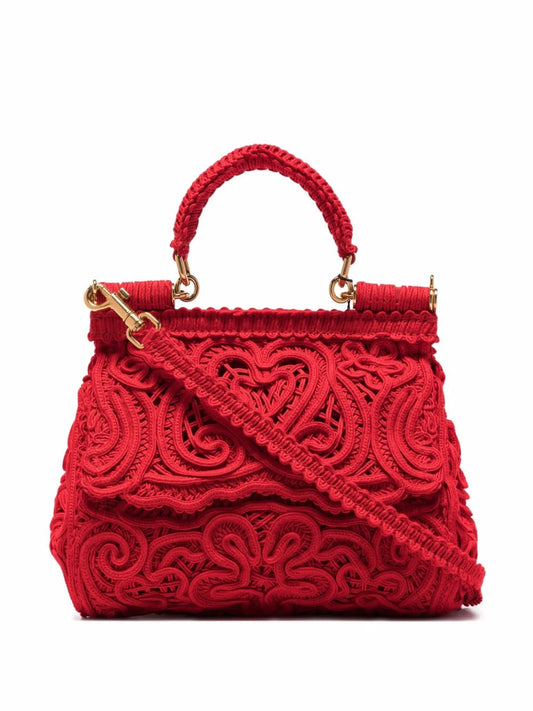 small Sicily cordonetto-lace shoulder bag