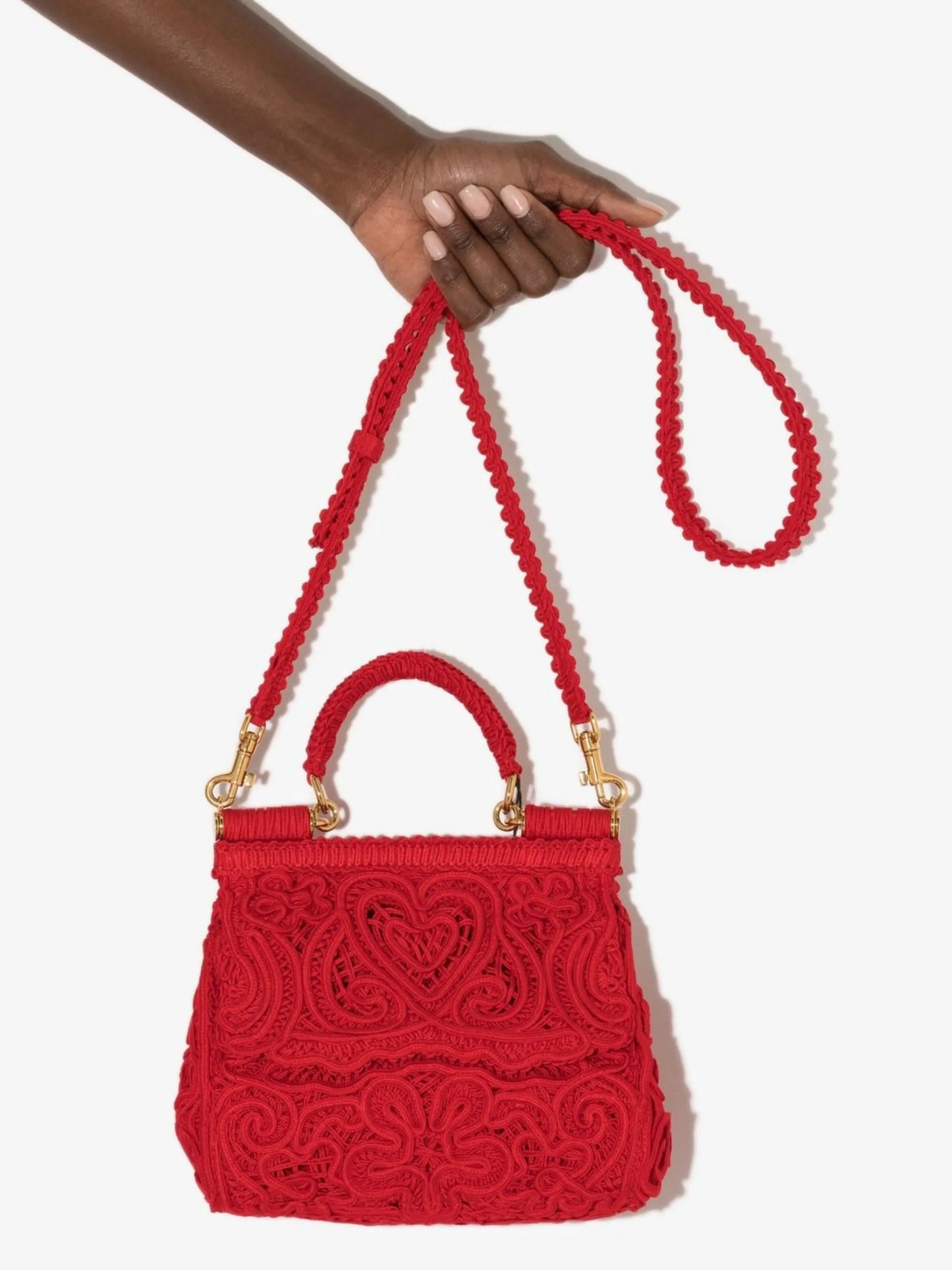 small Sicily cordonetto-lace shoulder bag