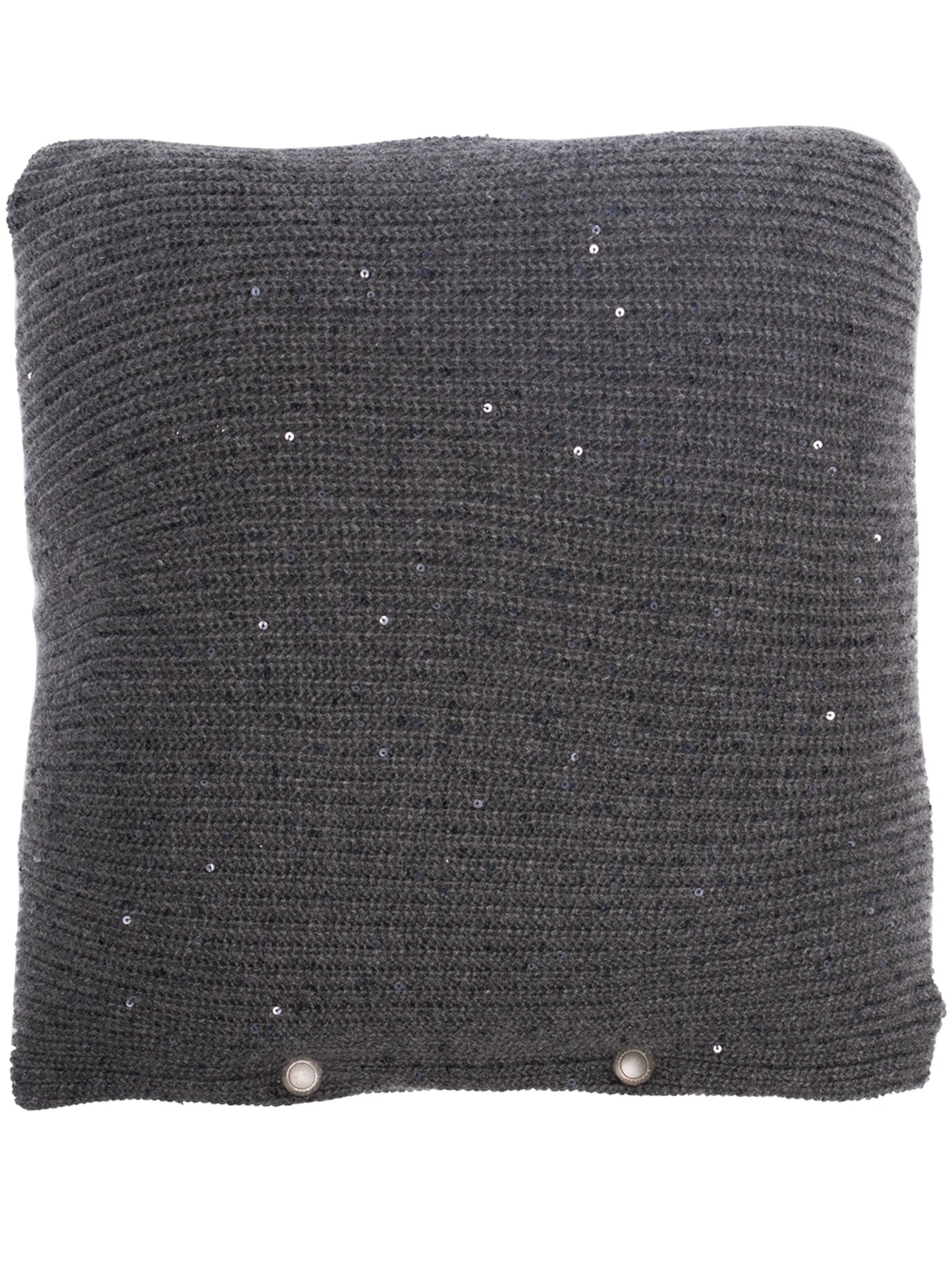 sequin-embellished cashmere cushion