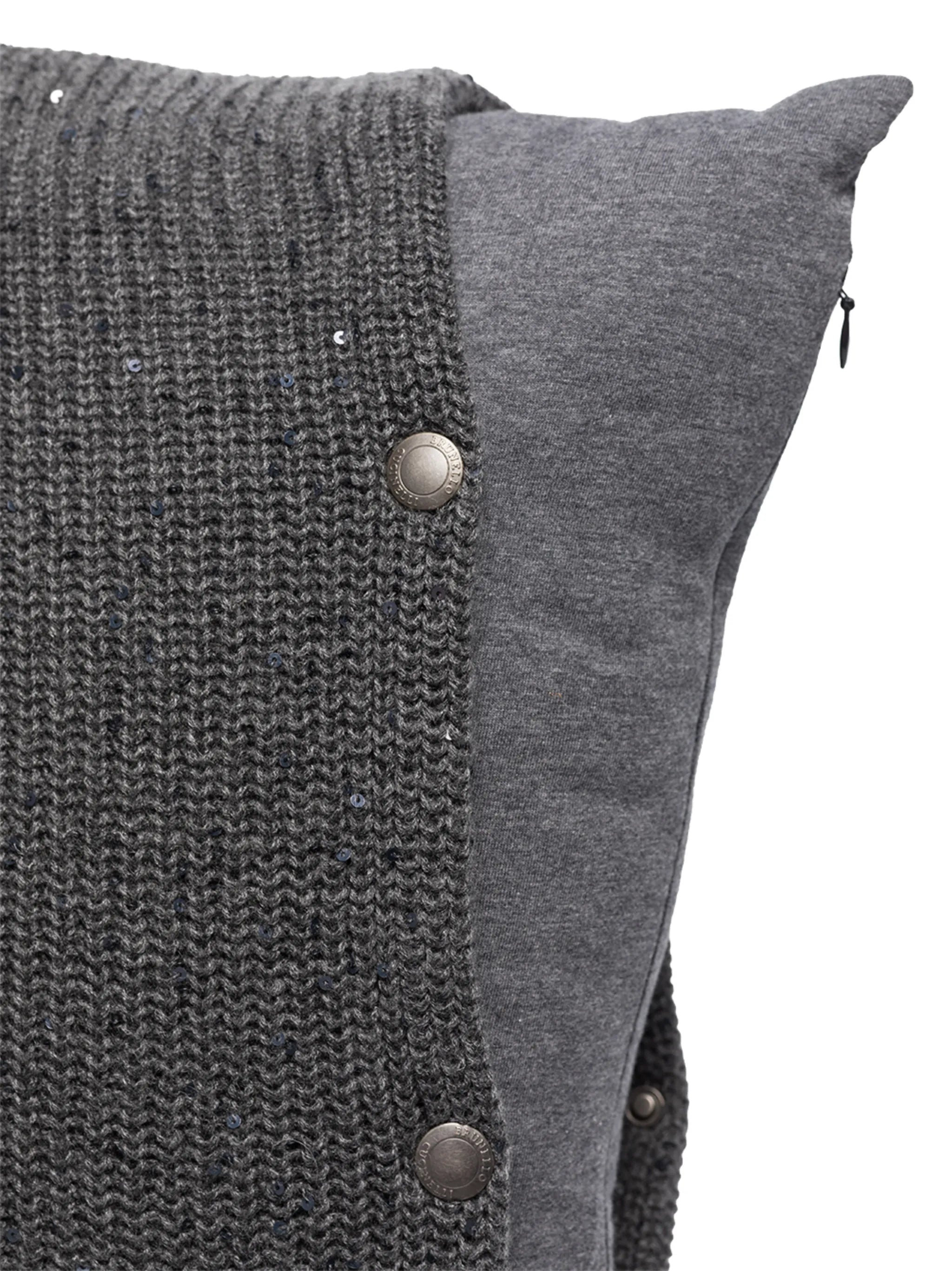 sequin-embellished cashmere cushion