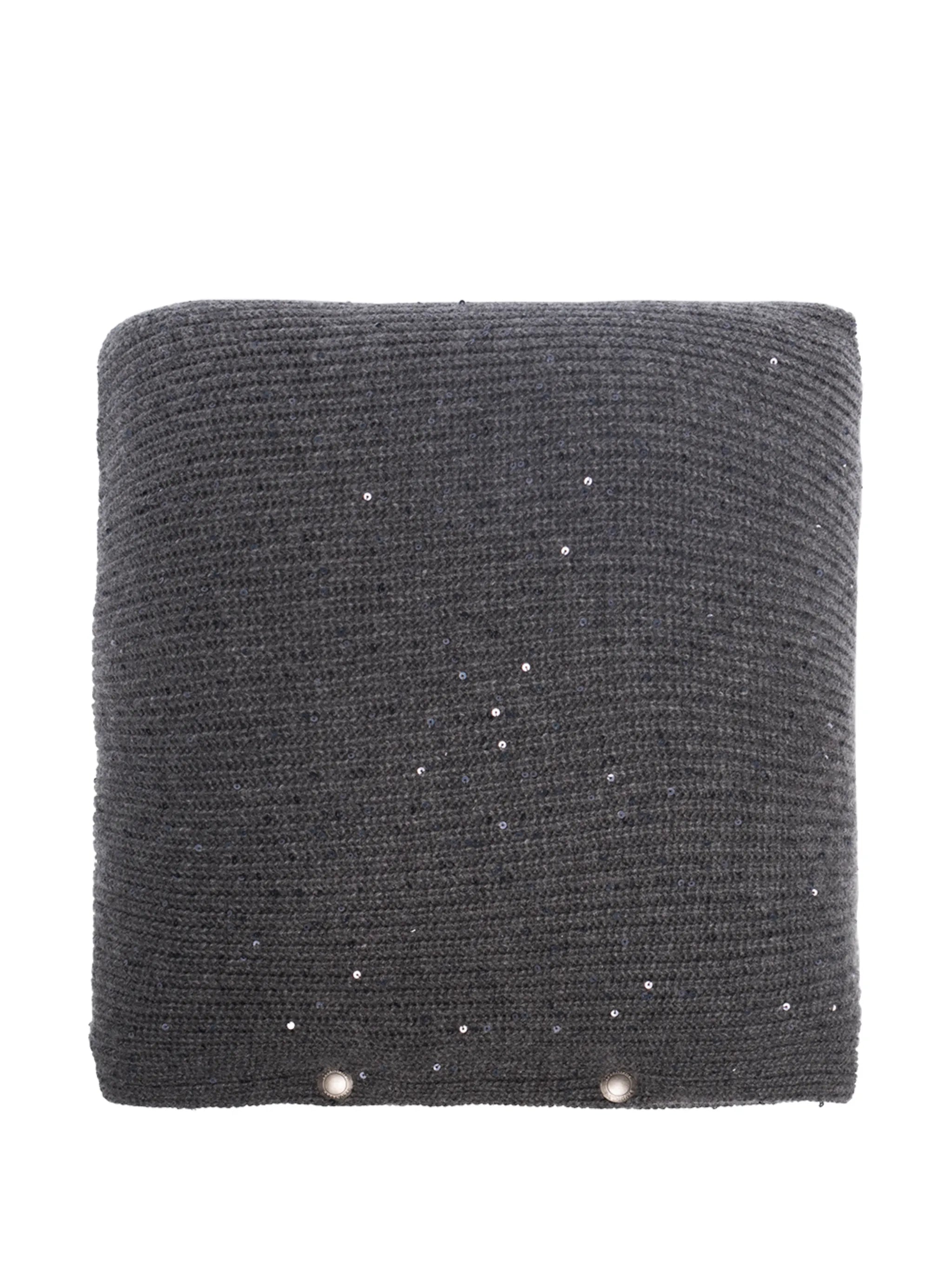 sequin-embellished cashmere cushion