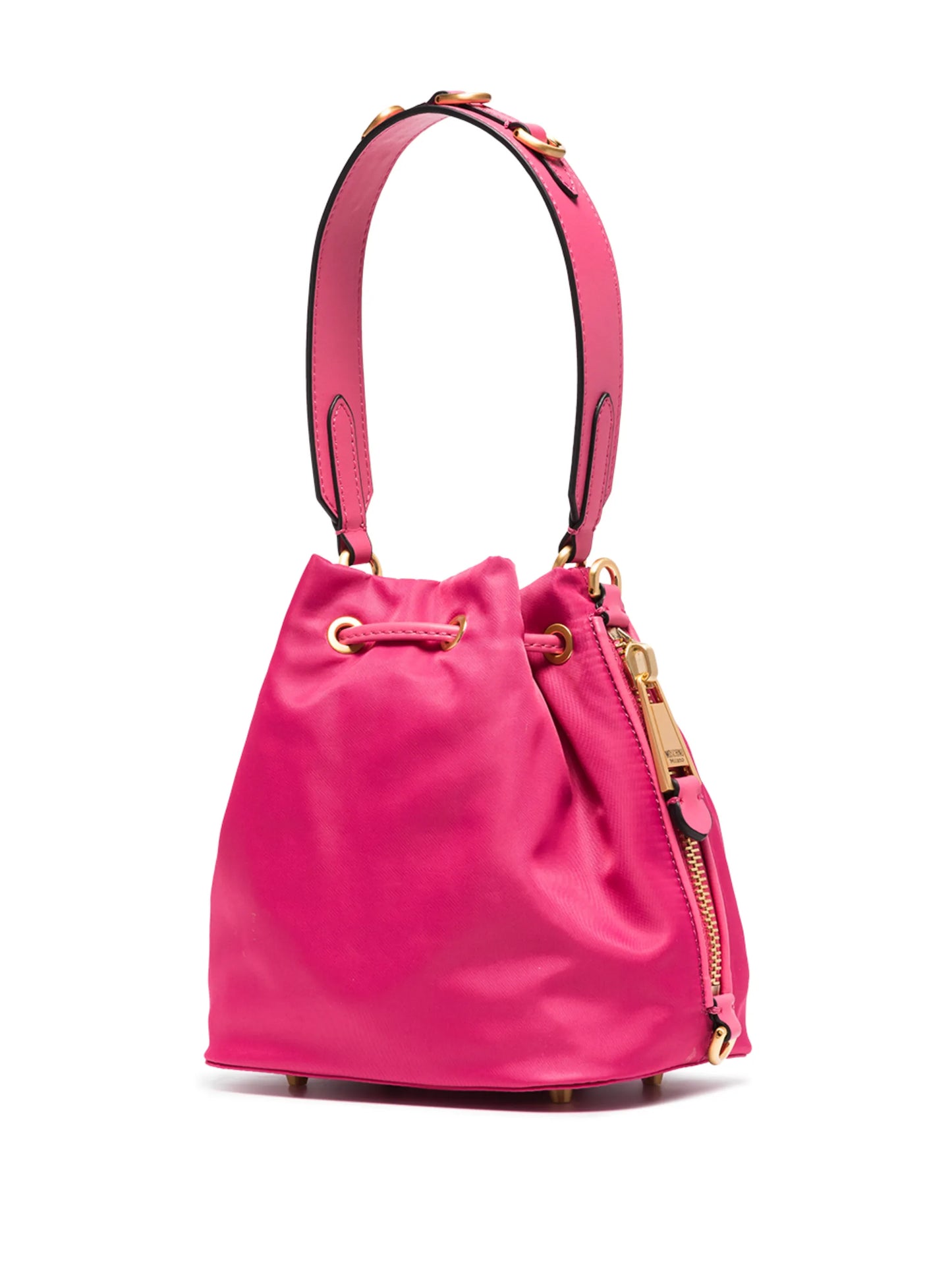 logo-plaque bucket bag