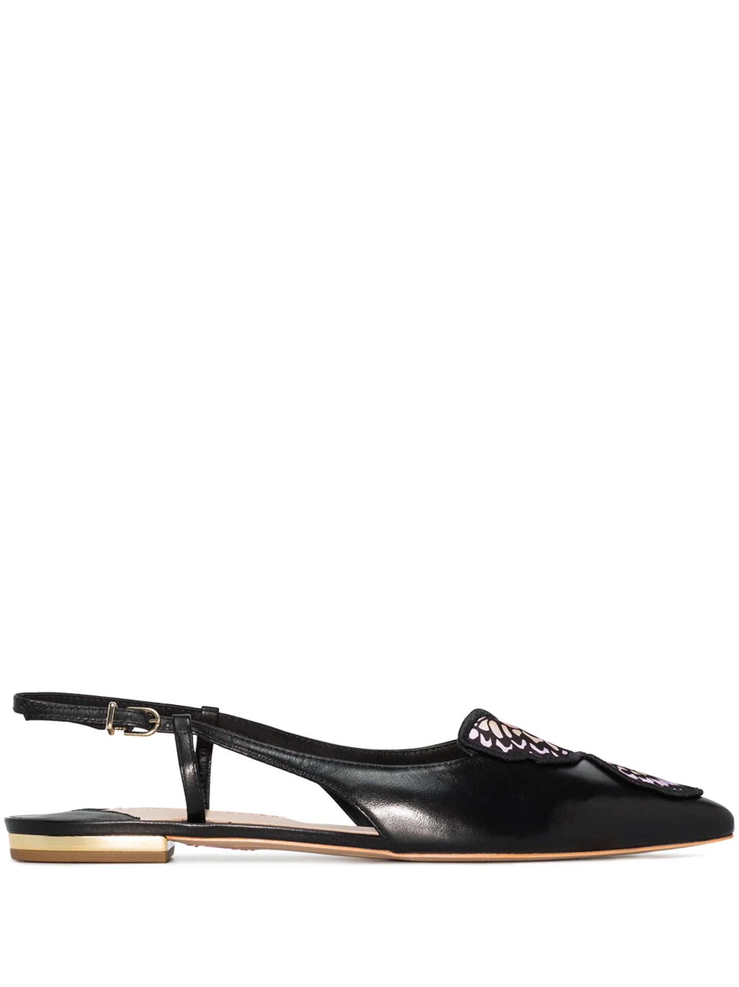 Butterfly slingback shoes