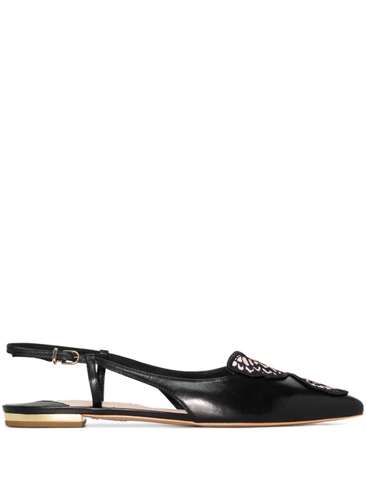 Butterfly slingback shoes
