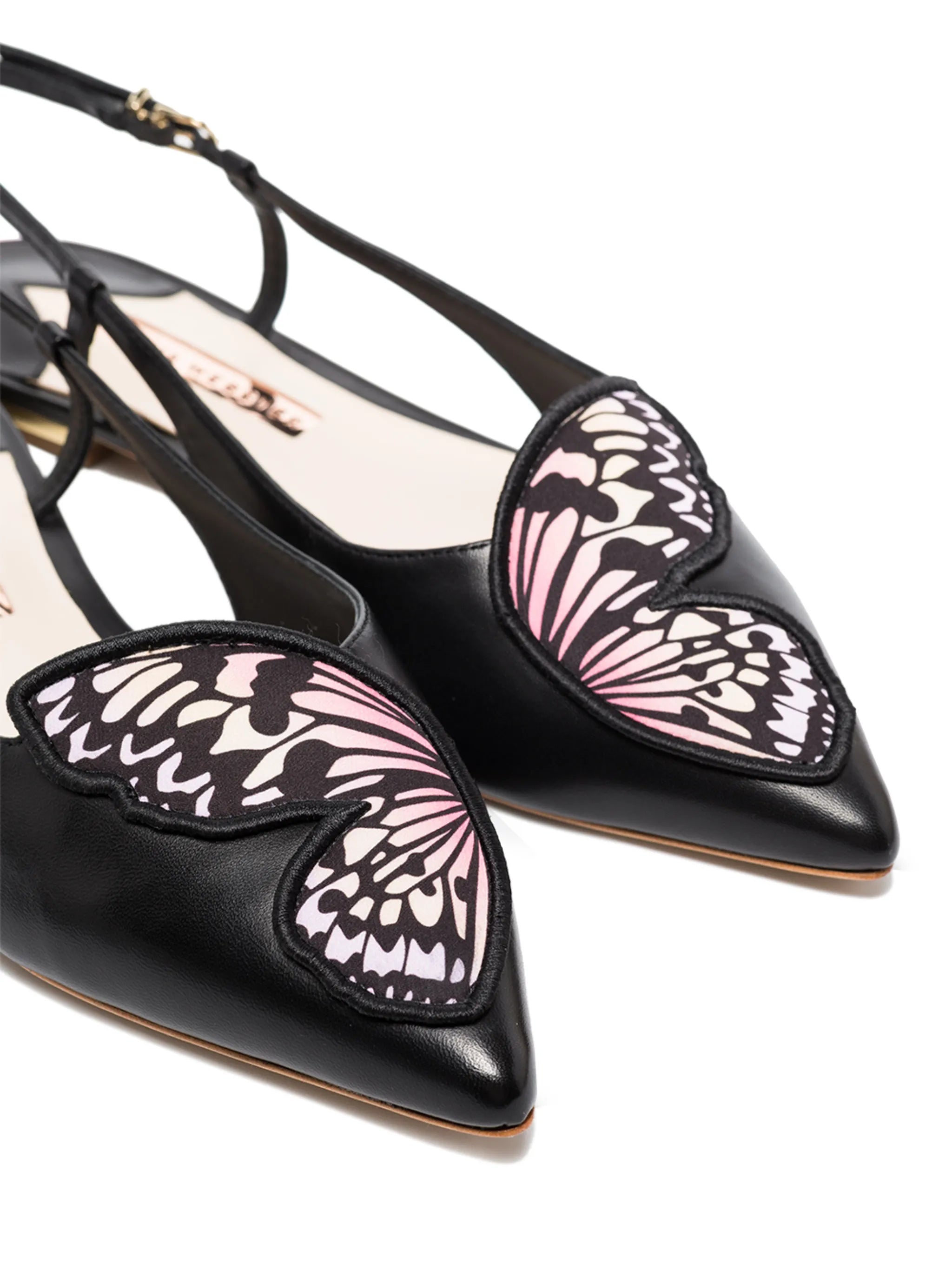 Butterfly slingback shoes