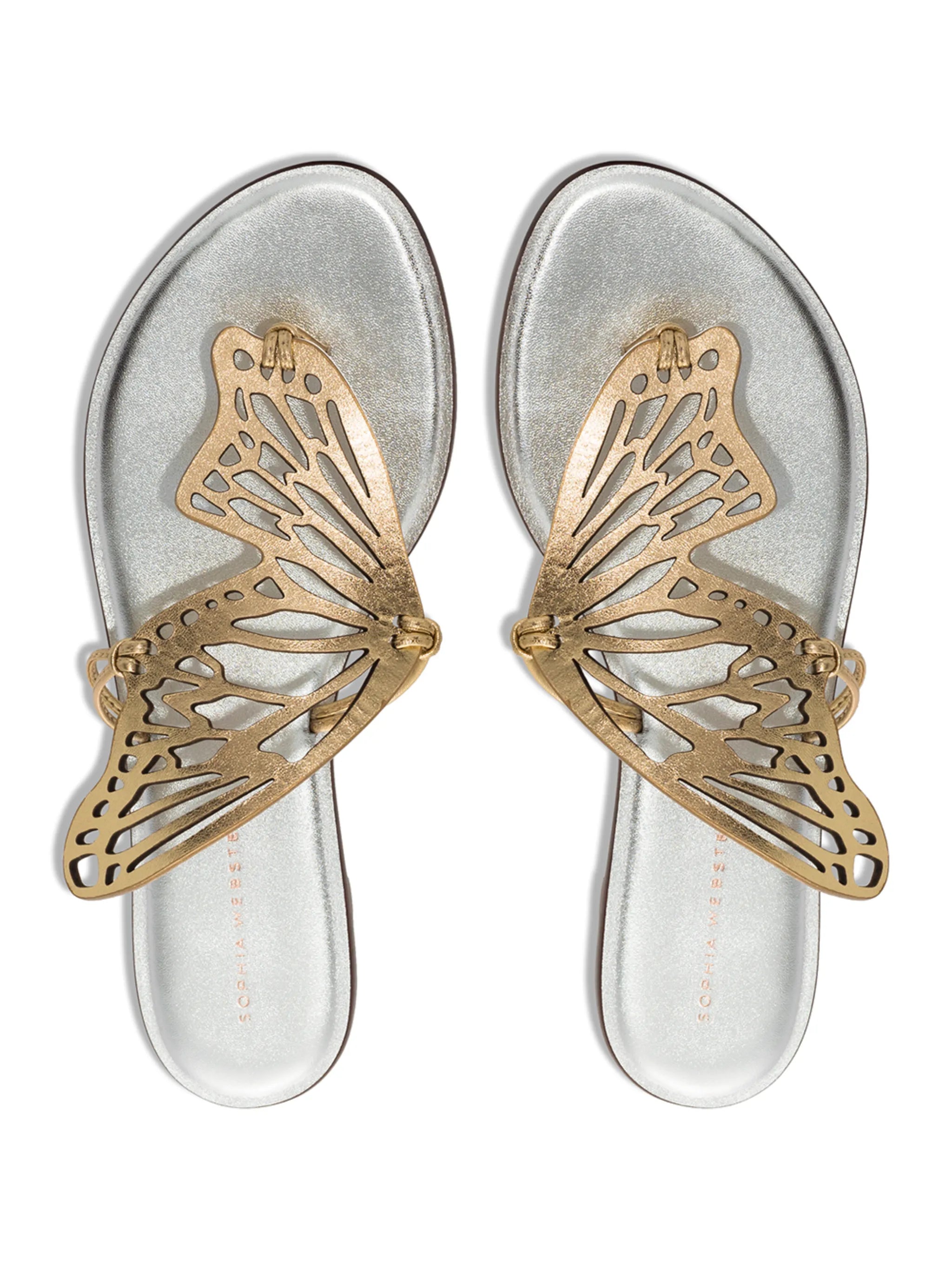 Talulah butterfly-embellished flat sandals