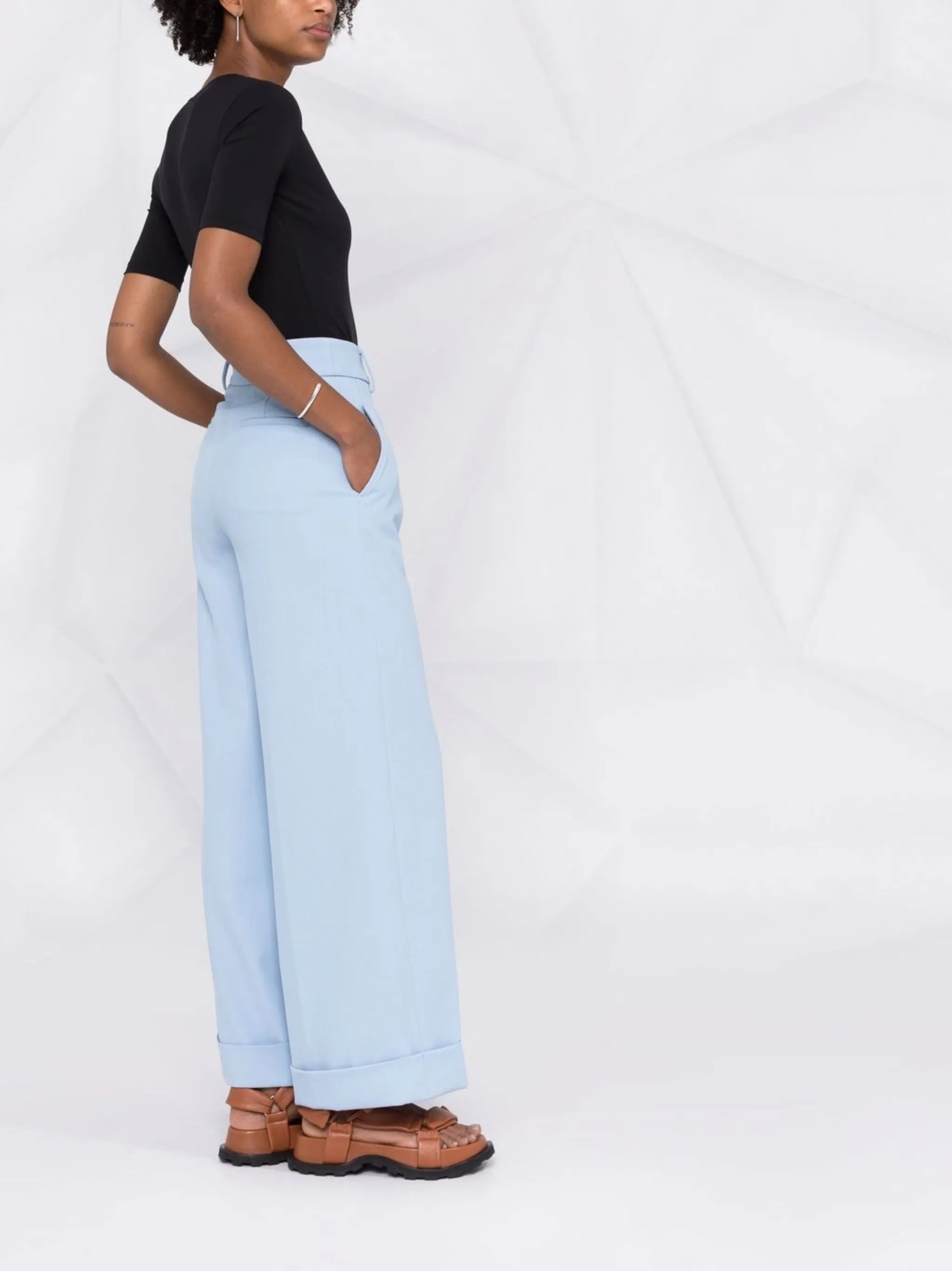V-neck short-sleeve bodysuit